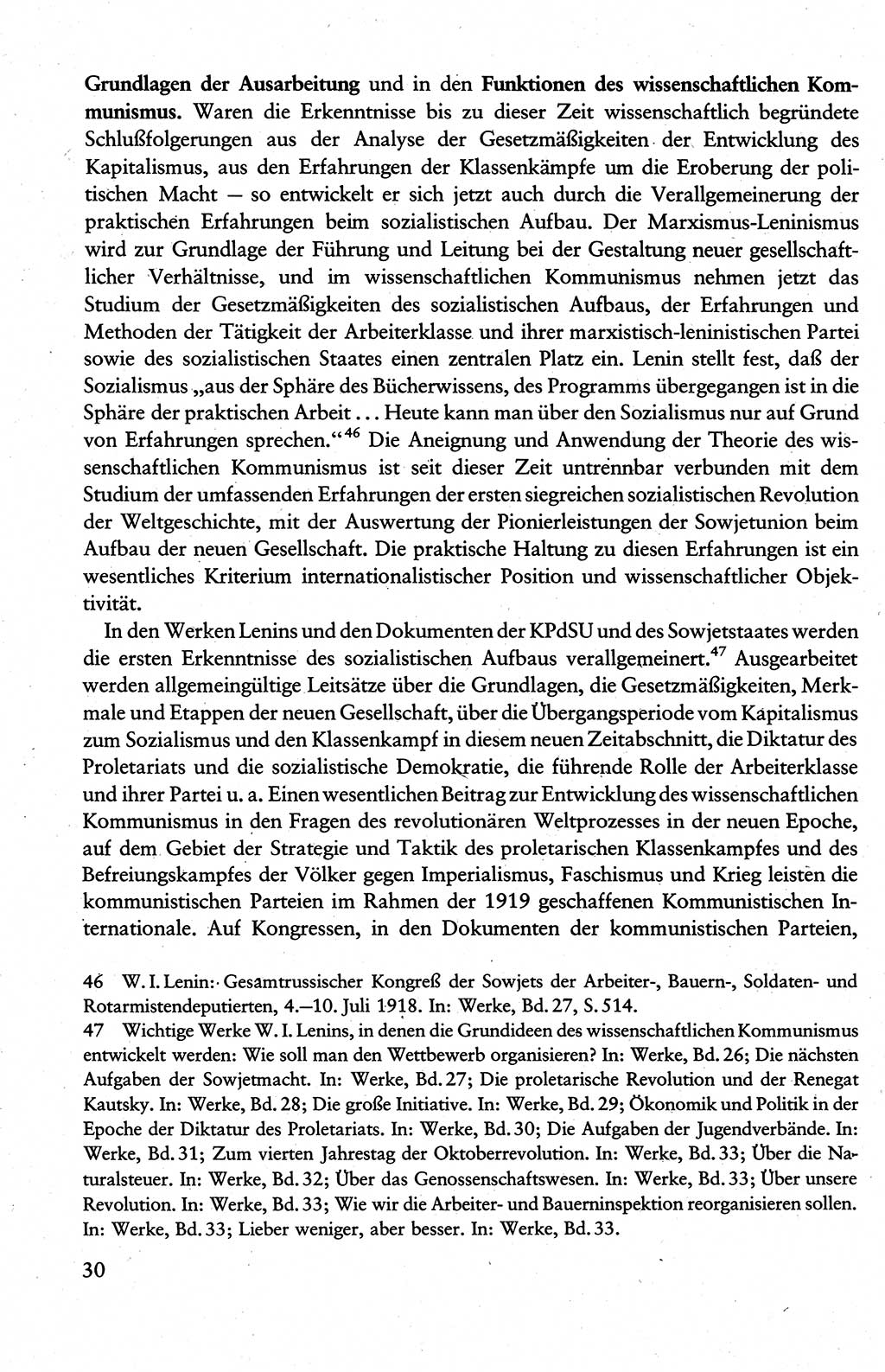 Wissenschaftlicher Kommunismus [Deutsche Demokratische Republik (DDR)], Lehrbuch für das marxistisch-leninistische Grundlagenstudium 1983, Seite 30 (Wiss. Komm. DDR Lb. 1983, S. 30)