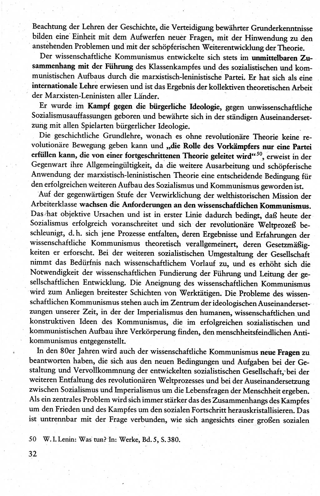 Wissenschaftlicher Kommunismus [Deutsche Demokratische Republik (DDR)], Lehrbuch für das marxistisch-leninistische Grundlagenstudium 1983, Seite 32 (Wiss. Komm. DDR Lb. 1983, S. 32)