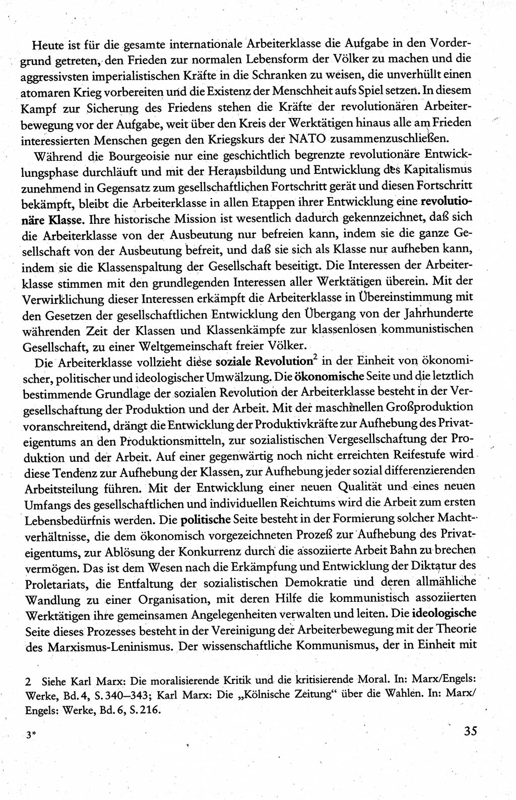 Wissenschaftlicher Kommunismus [Deutsche Demokratische Republik (DDR)], Lehrbuch für das marxistisch-leninistische Grundlagenstudium 1983, Seite 35 (Wiss. Komm. DDR Lb. 1983, S. 35)