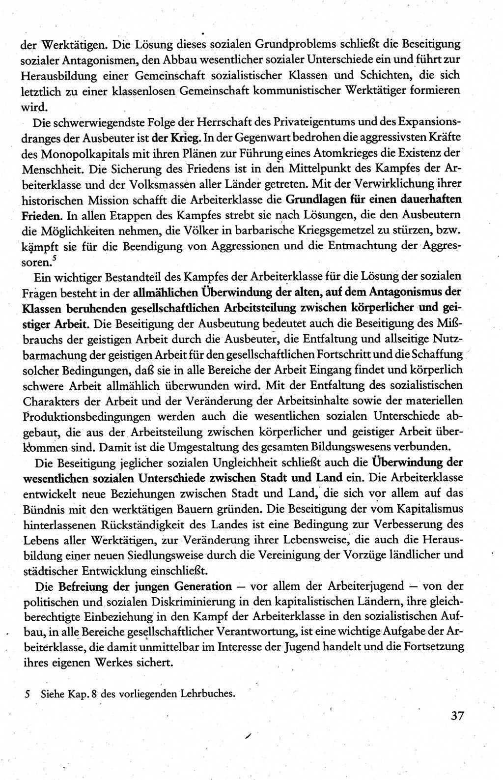 Wissenschaftlicher Kommunismus [Deutsche Demokratische Republik (DDR)], Lehrbuch für das marxistisch-leninistische Grundlagenstudium 1983, Seite 37 (Wiss. Komm. DDR Lb. 1983, S. 37)