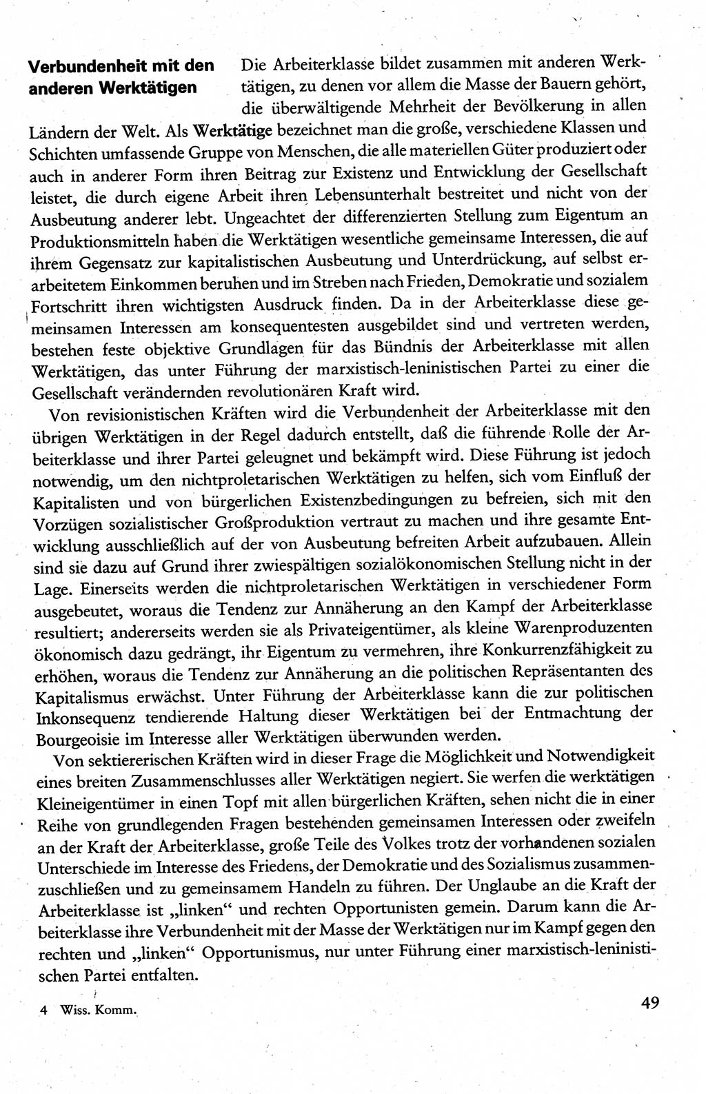 Wissenschaftlicher Kommunismus [Deutsche Demokratische Republik (DDR)], Lehrbuch für das marxistisch-leninistische Grundlagenstudium 1983, Seite 49 (Wiss. Komm. DDR Lb. 1983, S. 49)