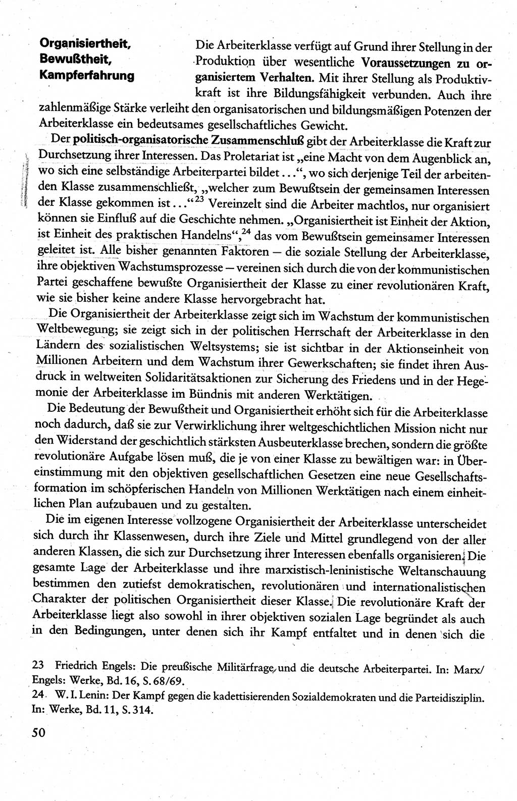 Wissenschaftlicher Kommunismus [Deutsche Demokratische Republik (DDR)], Lehrbuch für das marxistisch-leninistische Grundlagenstudium 1983, Seite 50 (Wiss. Komm. DDR Lb. 1983, S. 50)