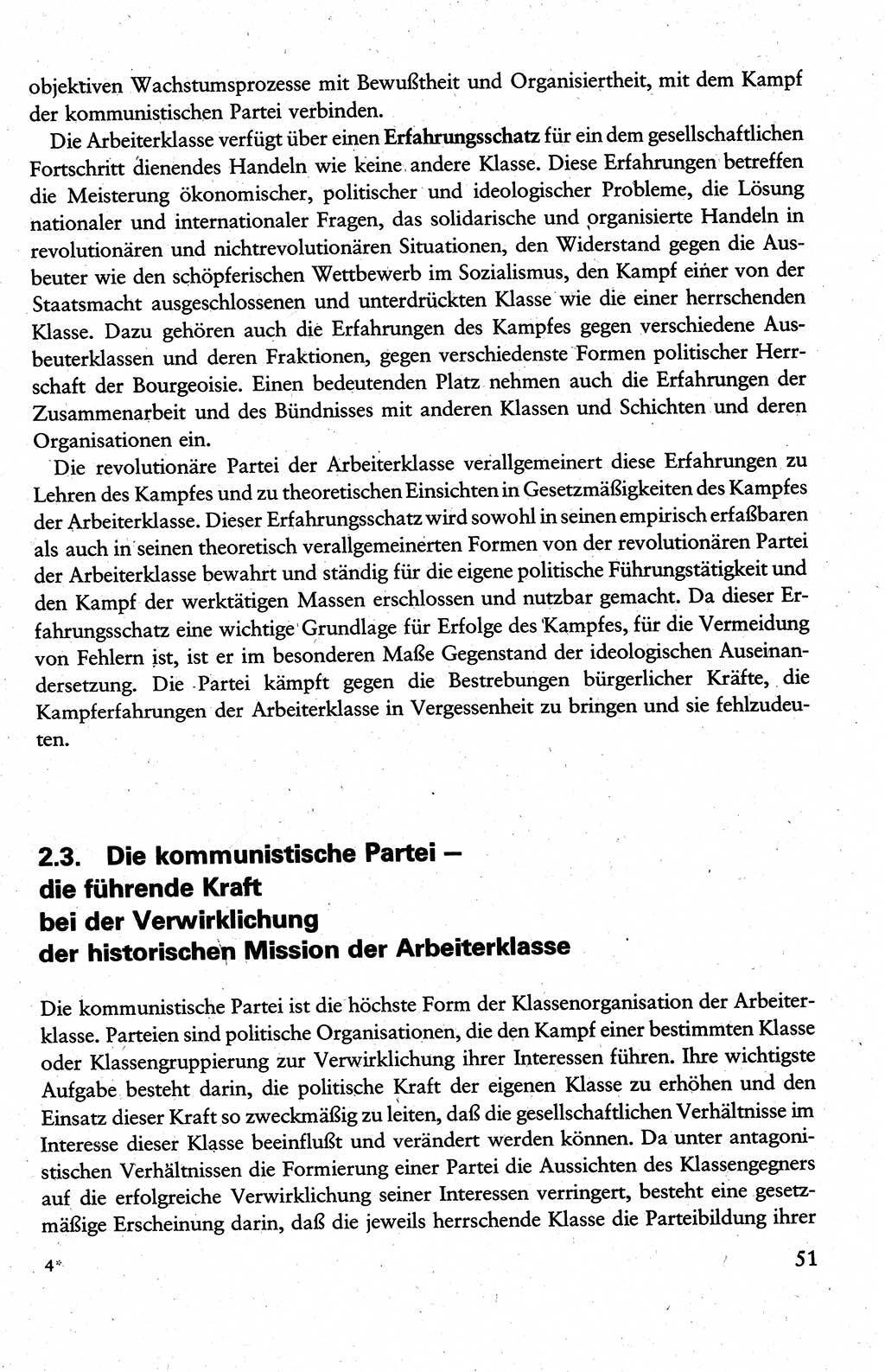 Wissenschaftlicher Kommunismus [Deutsche Demokratische Republik (DDR)], Lehrbuch für das marxistisch-leninistische Grundlagenstudium 1983, Seite 51 (Wiss. Komm. DDR Lb. 1983, S. 51)