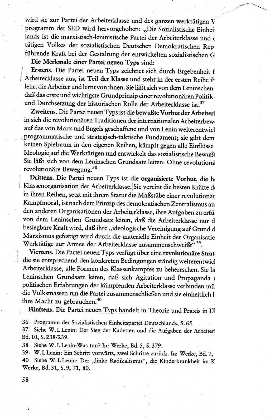 Wissenschaftlicher Kommunismus [Deutsche Demokratische Republik (DDR)], Lehrbuch für das marxistisch-leninistische Grundlagenstudium 1983, Seite 58 (Wiss. Komm. DDR Lb. 1983, S. 58)