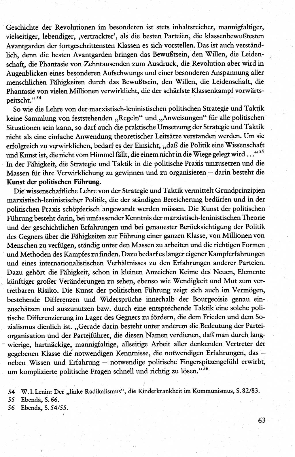 Wissenschaftlicher Kommunismus [Deutsche Demokratische Republik (DDR)], Lehrbuch für das marxistisch-leninistische Grundlagenstudium 1983, Seite 63 (Wiss. Komm. DDR Lb. 1983, S. 63)