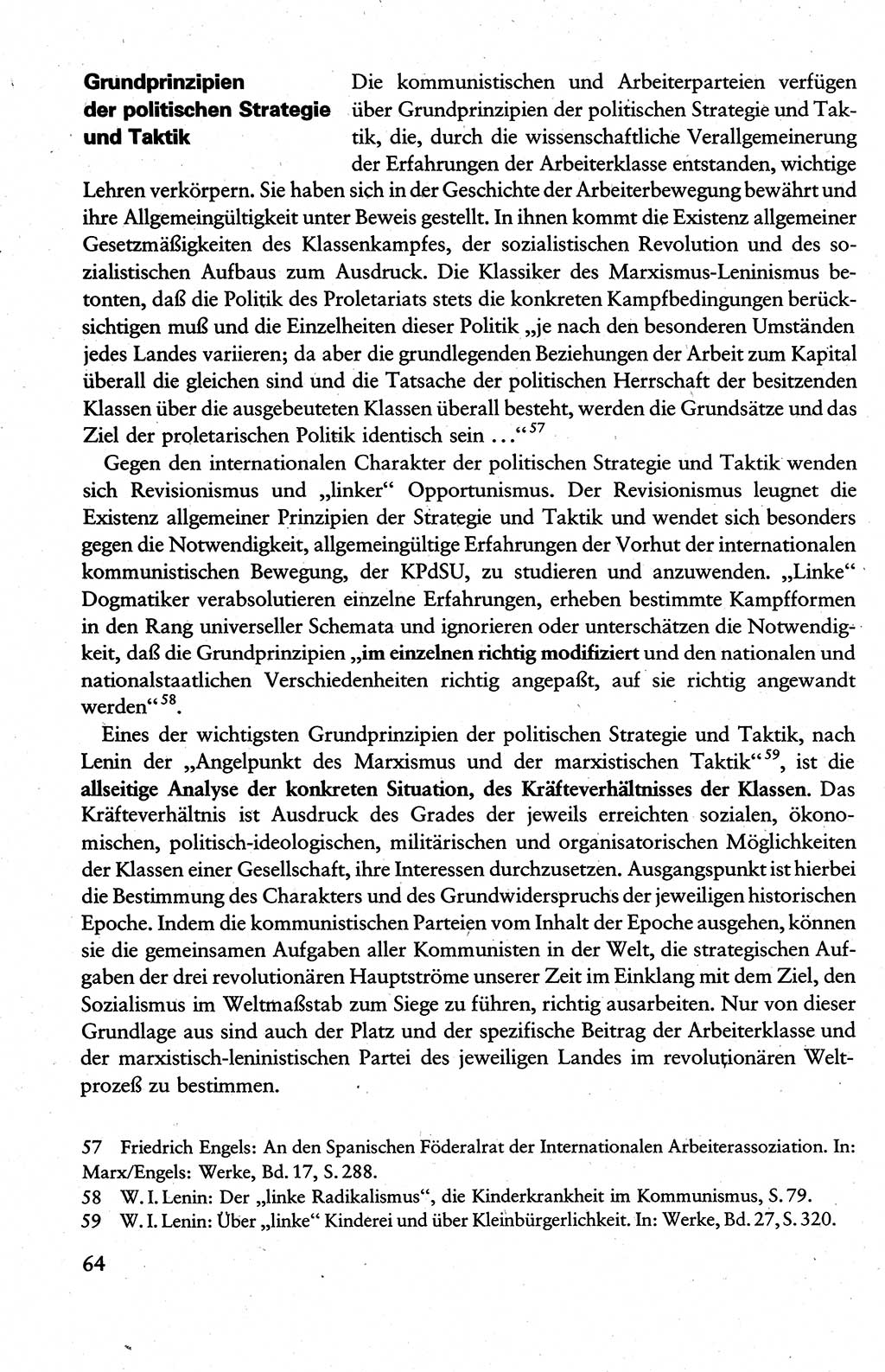 Wissenschaftlicher Kommunismus [Deutsche Demokratische Republik (DDR)], Lehrbuch für das marxistisch-leninistische Grundlagenstudium 1983, Seite 64 (Wiss. Komm. DDR Lb. 1983, S. 64)
