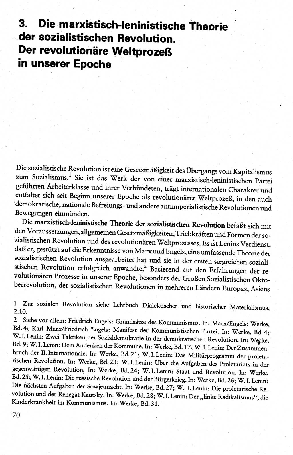 Wissenschaftlicher Kommunismus [Deutsche Demokratische Republik (DDR)], Lehrbuch für das marxistisch-leninistische Grundlagenstudium 1983, Seite 70 (Wiss. Komm. DDR Lb. 1983, S. 70)