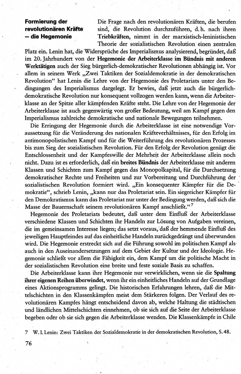 Wissenschaftlicher Kommunismus [Deutsche Demokratische Republik (DDR)], Lehrbuch für das marxistisch-leninistische Grundlagenstudium 1983, Seite 76 (Wiss. Komm. DDR Lb. 1983, S. 76)