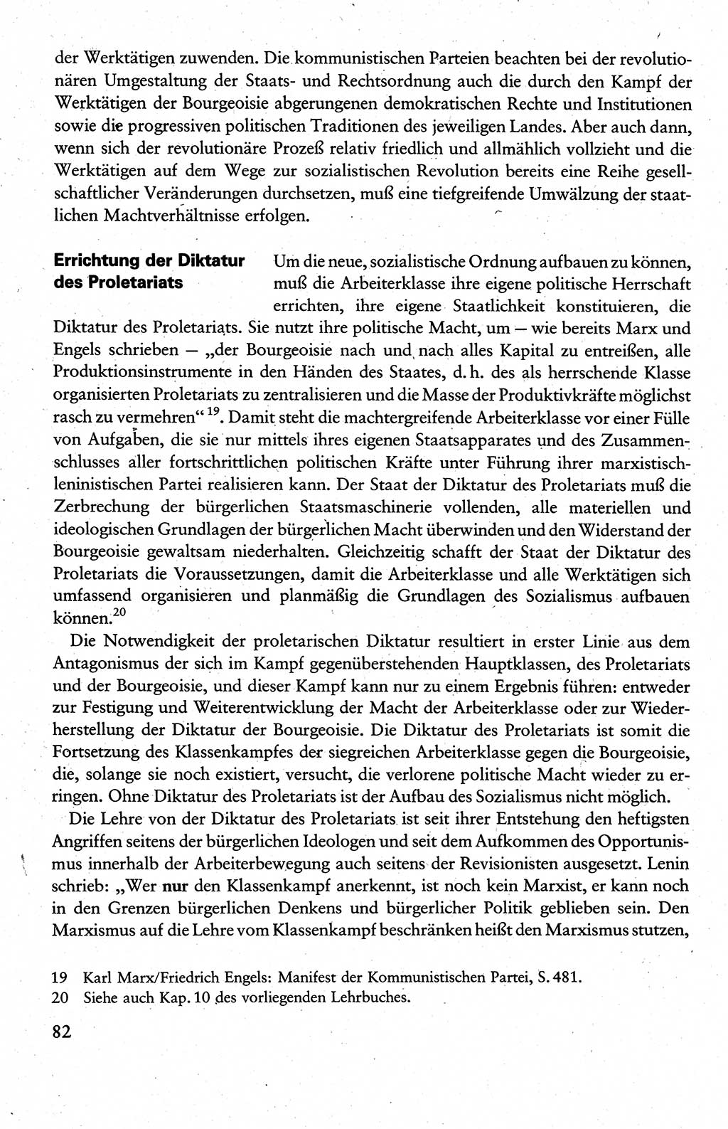 Wissenschaftlicher Kommunismus [Deutsche Demokratische Republik (DDR)], Lehrbuch für das marxistisch-leninistische Grundlagenstudium 1983, Seite 82 (Wiss. Komm. DDR Lb. 1983, S. 82)