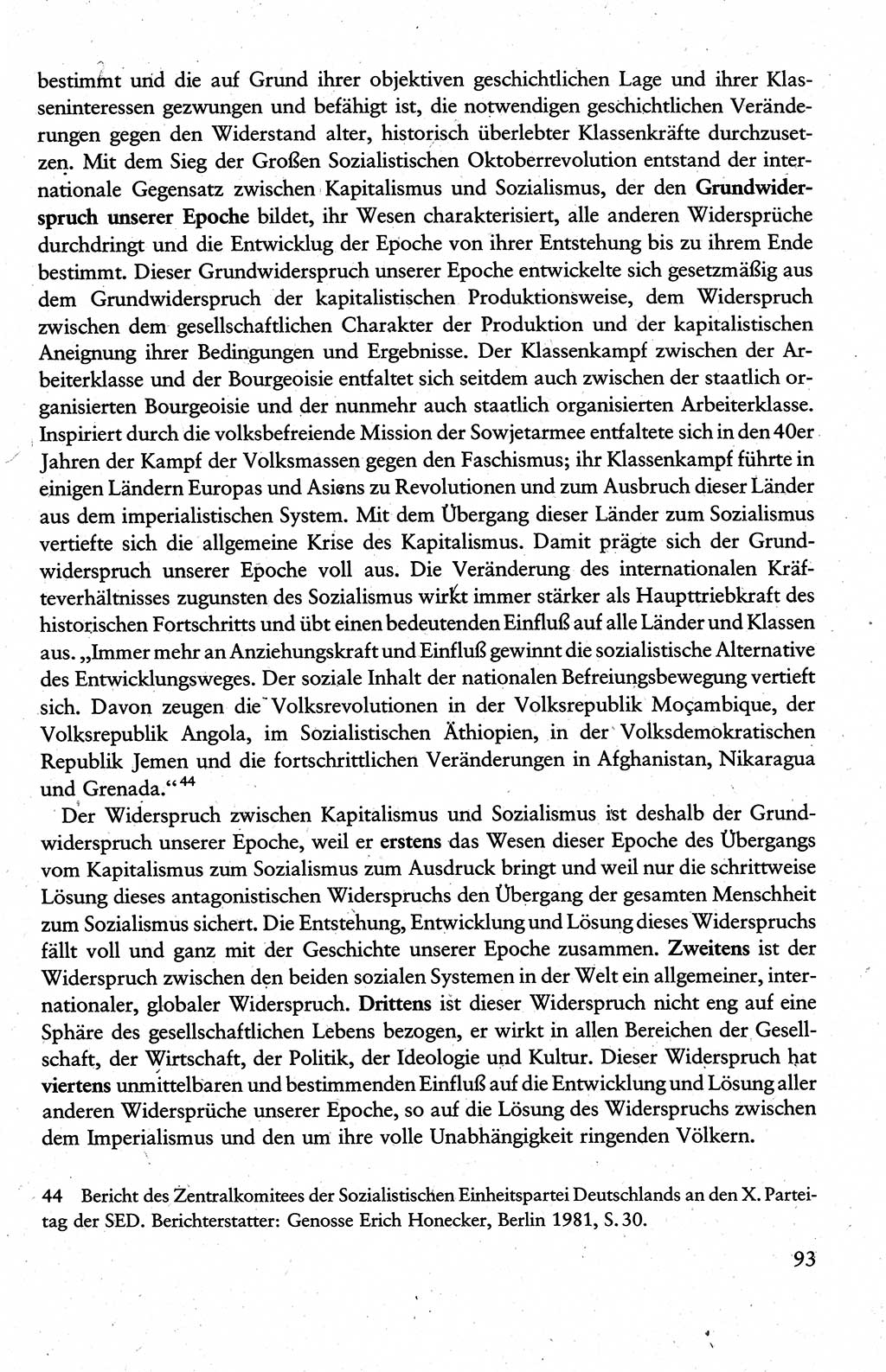 Wissenschaftlicher Kommunismus [Deutsche Demokratische Republik (DDR)], Lehrbuch für das marxistisch-leninistische Grundlagenstudium 1983, Seite 93 (Wiss. Komm. DDR Lb. 1983, S. 93)