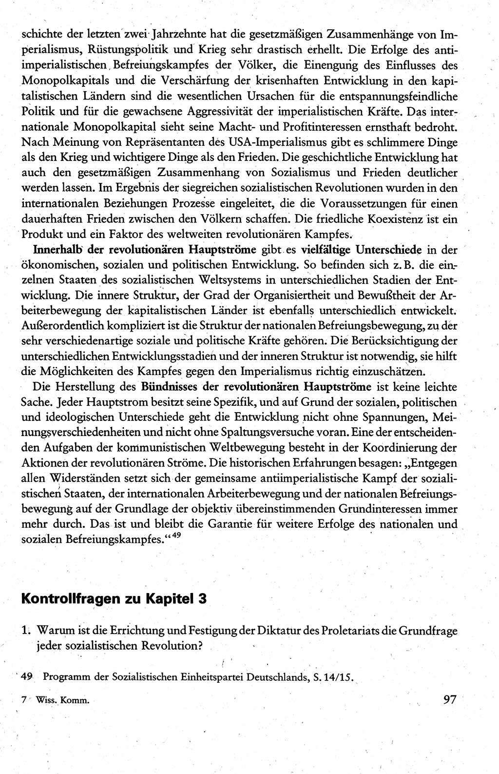 Wissenschaftlicher Kommunismus [Deutsche Demokratische Republik (DDR)], Lehrbuch für das marxistisch-leninistische Grundlagenstudium 1983, Seite 97 (Wiss. Komm. DDR Lb. 1983, S. 97)