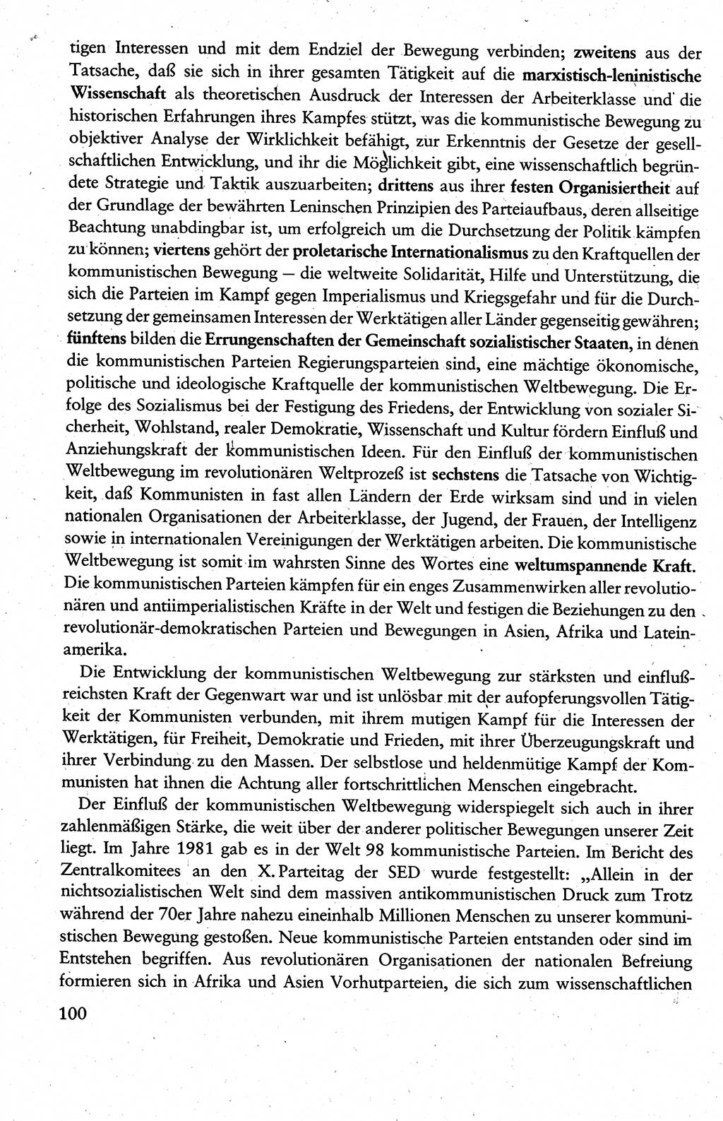 Wissenschaftlicher Kommunismus [Deutsche Demokratische Republik (DDR)], Lehrbuch für das marxistisch-leninistische Grundlagenstudium 1983, Seite 100 (Wiss. Komm. DDR Lb. 1983, S. 100)