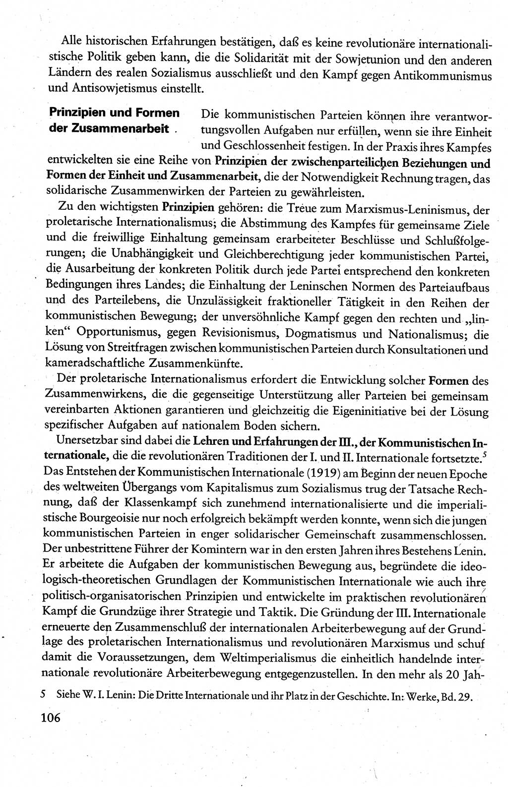 Wissenschaftlicher Kommunismus [Deutsche Demokratische Republik (DDR)], Lehrbuch für das marxistisch-leninistische Grundlagenstudium 1983, Seite 106 (Wiss. Komm. DDR Lb. 1983, S. 106)