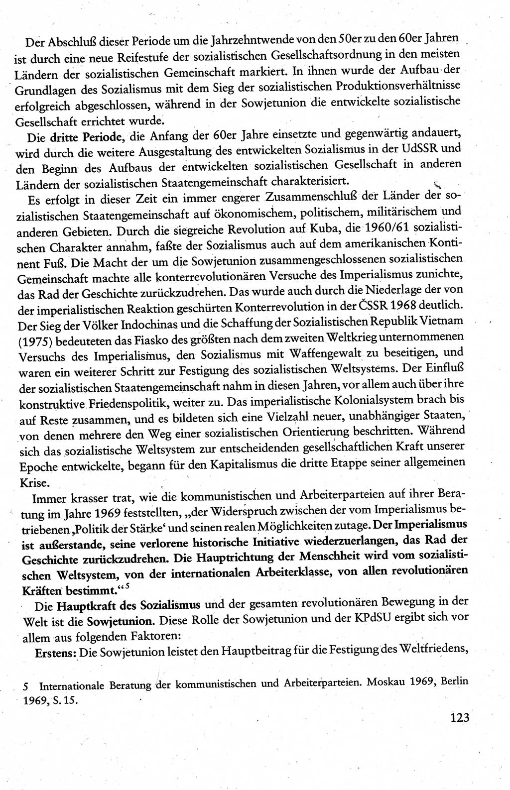 Wissenschaftlicher Kommunismus [Deutsche Demokratische Republik (DDR)], Lehrbuch für das marxistisch-leninistische Grundlagenstudium 1983, Seite 123 (Wiss. Komm. DDR Lb. 1983, S. 123)