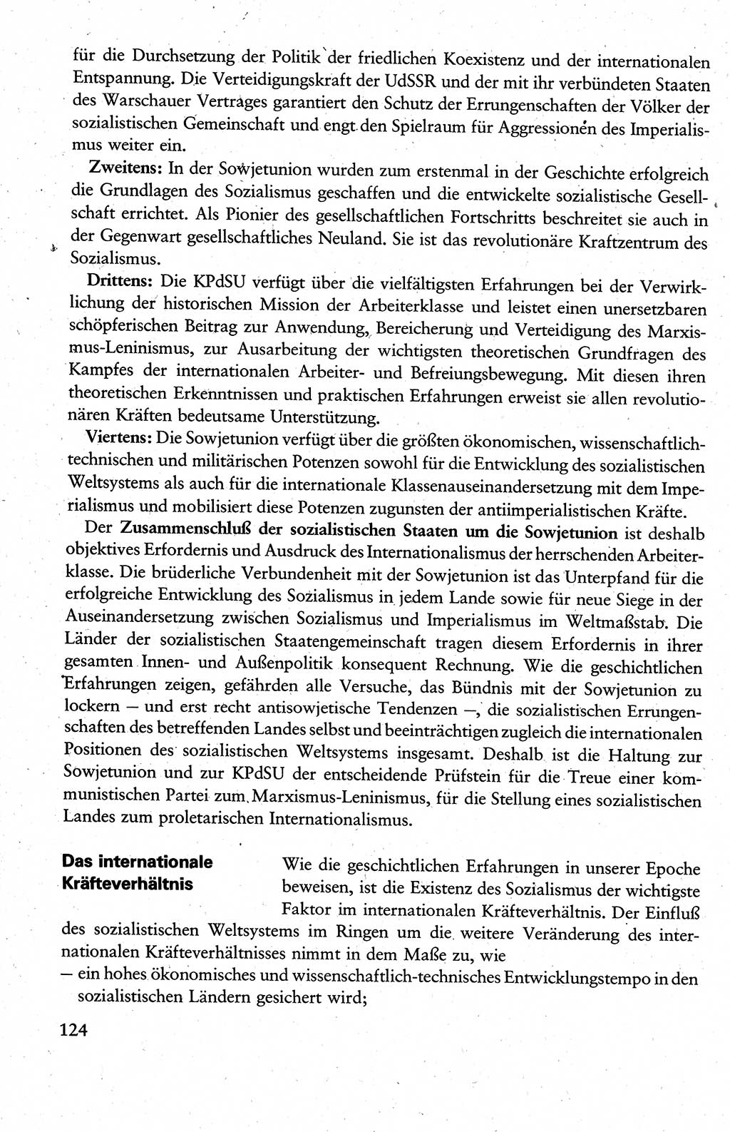 Wissenschaftlicher Kommunismus [Deutsche Demokratische Republik (DDR)], Lehrbuch für das marxistisch-leninistische Grundlagenstudium 1983, Seite 124 (Wiss. Komm. DDR Lb. 1983, S. 124)