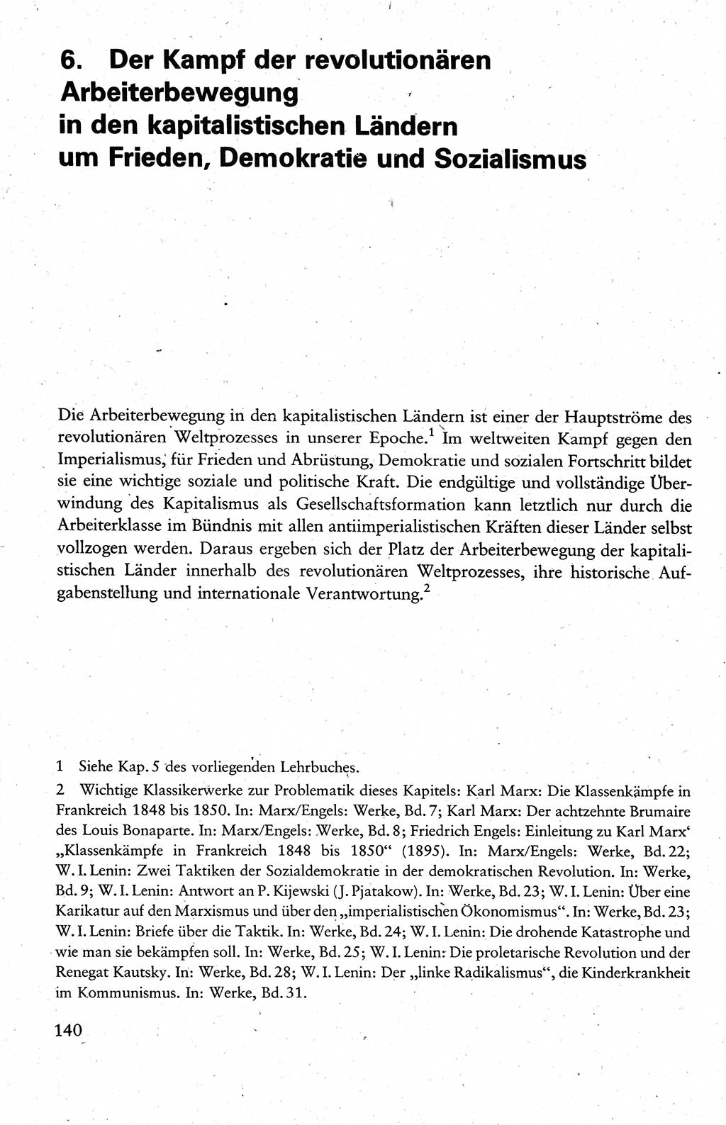 Wissenschaftlicher Kommunismus [Deutsche Demokratische Republik (DDR)], Lehrbuch für das marxistisch-leninistische Grundlagenstudium 1983, Seite 140 (Wiss. Komm. DDR Lb. 1983, S. 140)