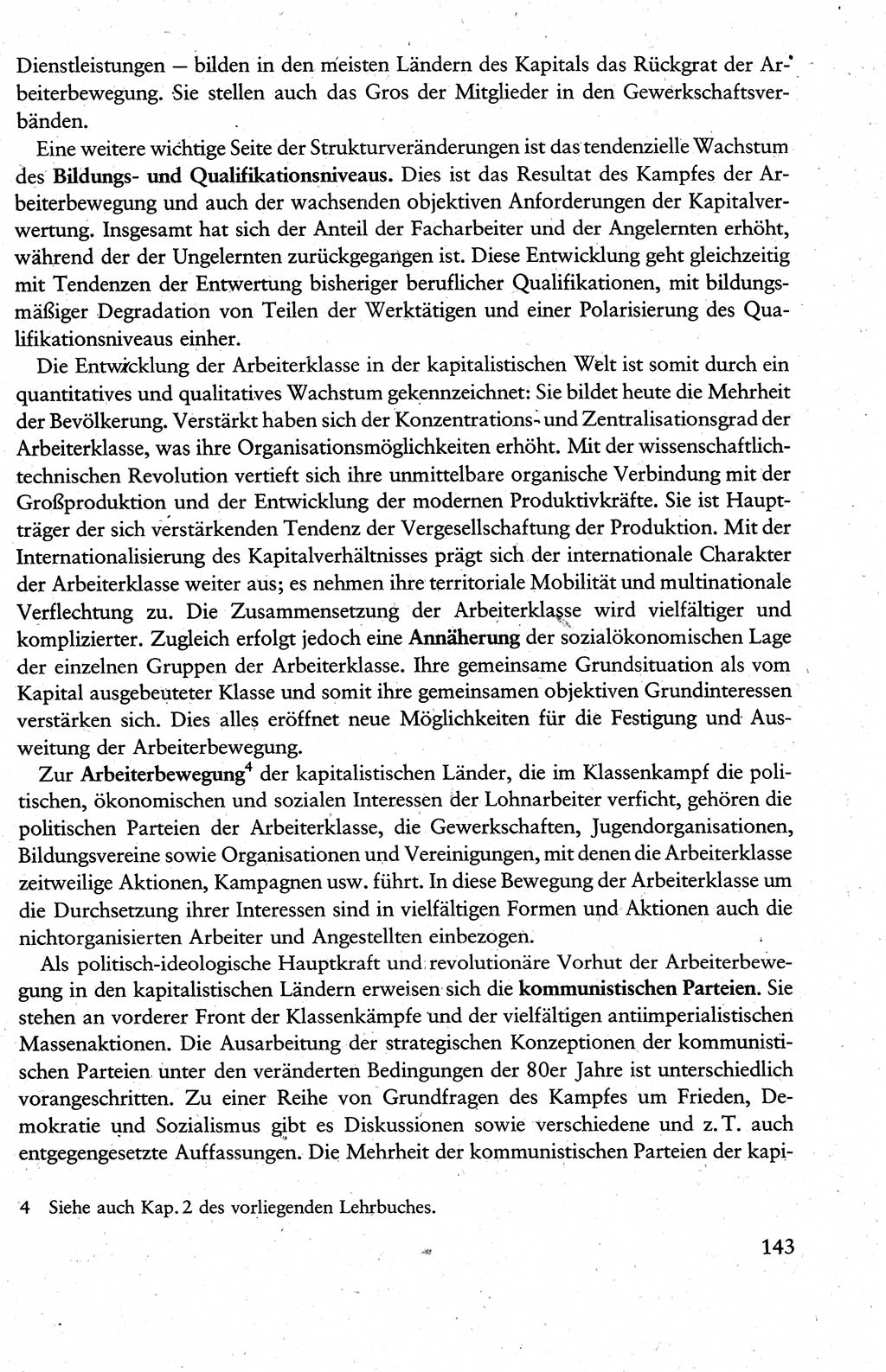 Wissenschaftlicher Kommunismus [Deutsche Demokratische Republik (DDR)], Lehrbuch für das marxistisch-leninistische Grundlagenstudium 1983, Seite 143 (Wiss. Komm. DDR Lb. 1983, S. 143)