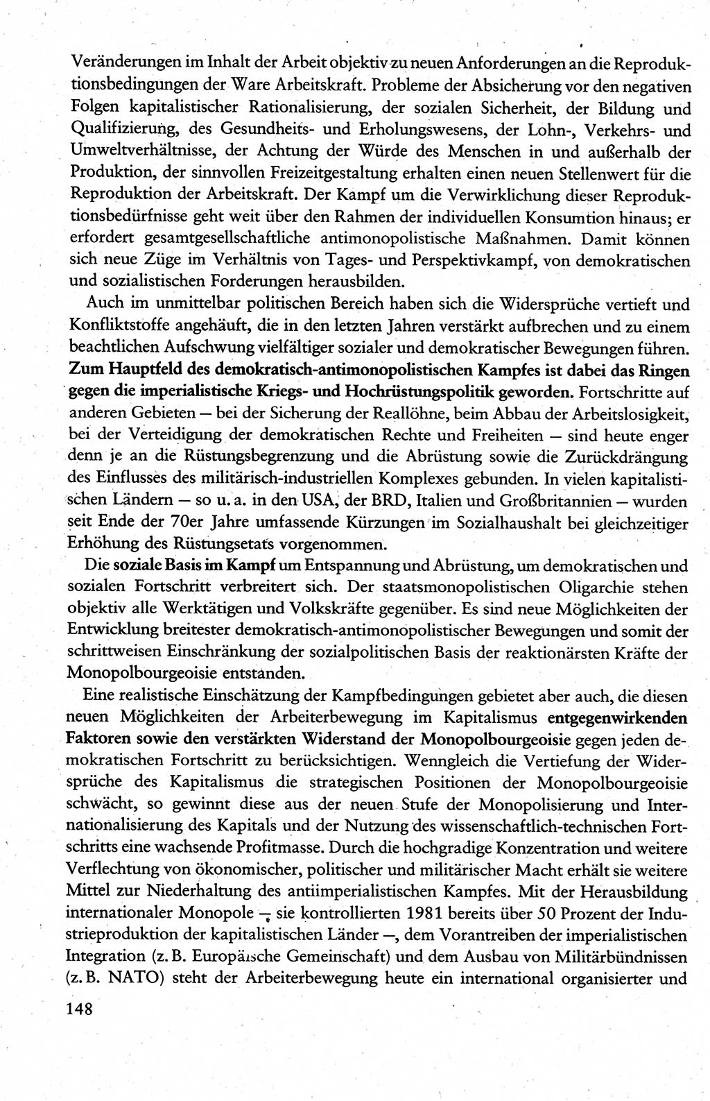 Wissenschaftlicher Kommunismus [Deutsche Demokratische Republik (DDR)], Lehrbuch für das marxistisch-leninistische Grundlagenstudium 1983, Seite 148 (Wiss. Komm. DDR Lb. 1983, S. 148)