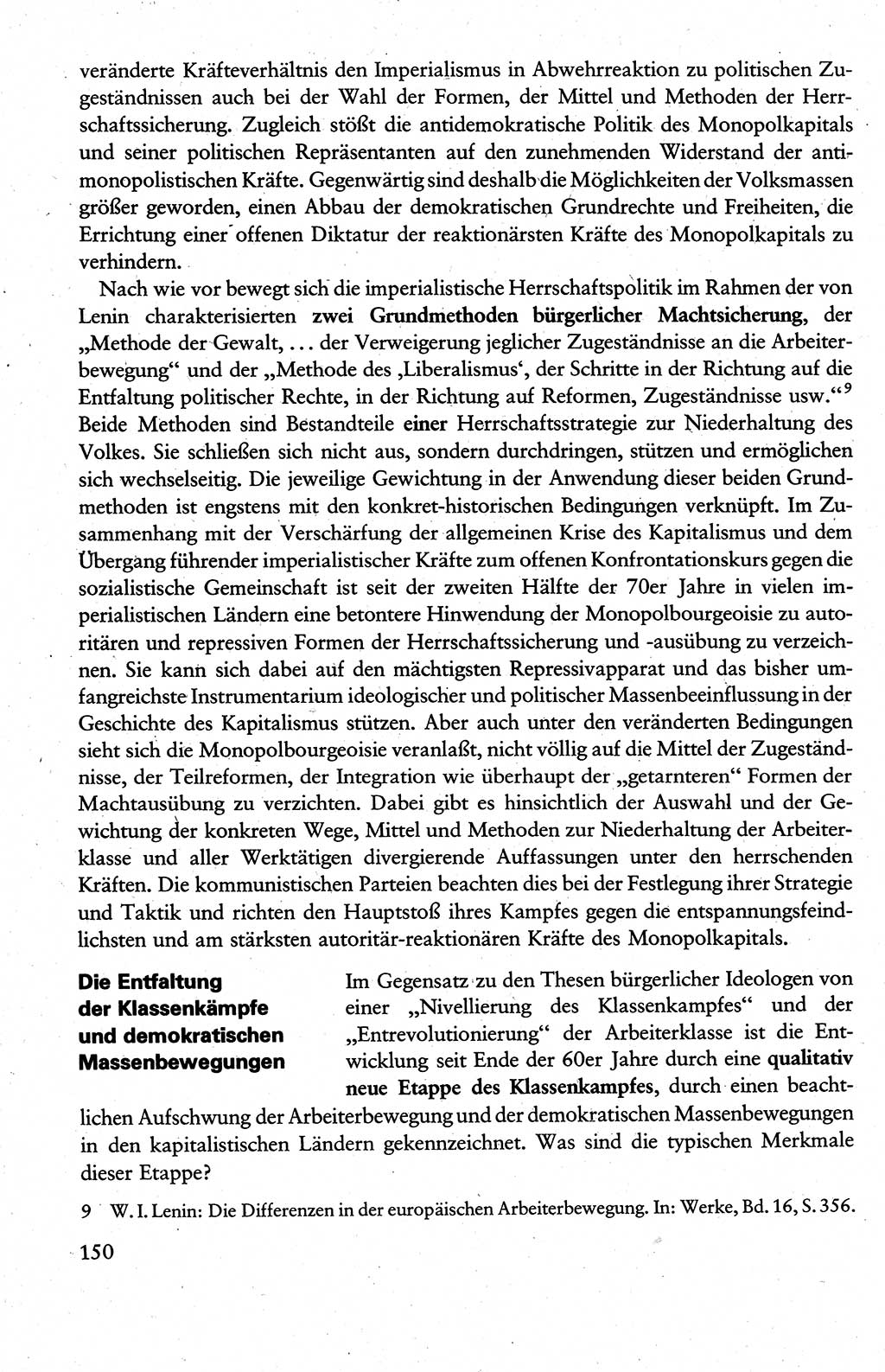 Wissenschaftlicher Kommunismus [Deutsche Demokratische Republik (DDR)], Lehrbuch für das marxistisch-leninistische Grundlagenstudium 1983, Seite 150 (Wiss. Komm. DDR Lb. 1983, S. 150)