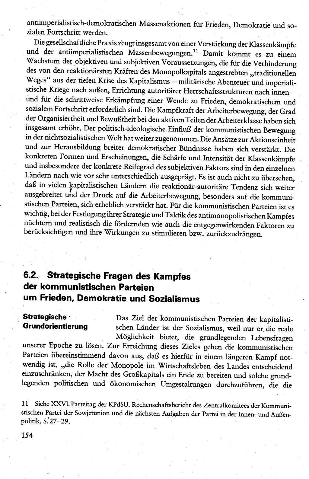 Wissenschaftlicher Kommunismus [Deutsche Demokratische Republik (DDR)], Lehrbuch für das marxistisch-leninistische Grundlagenstudium 1983, Seite 154 (Wiss. Komm. DDR Lb. 1983, S. 154)