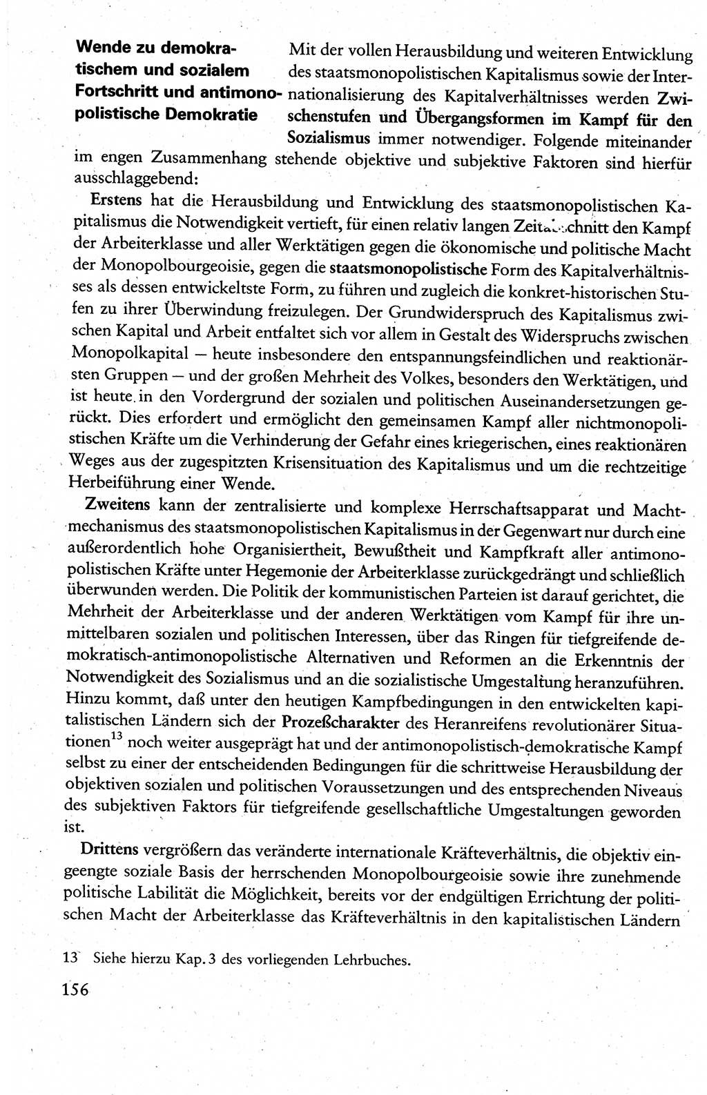 Wissenschaftlicher Kommunismus [Deutsche Demokratische Republik (DDR)], Lehrbuch für das marxistisch-leninistische Grundlagenstudium 1983, Seite 156 (Wiss. Komm. DDR Lb. 1983, S. 156)