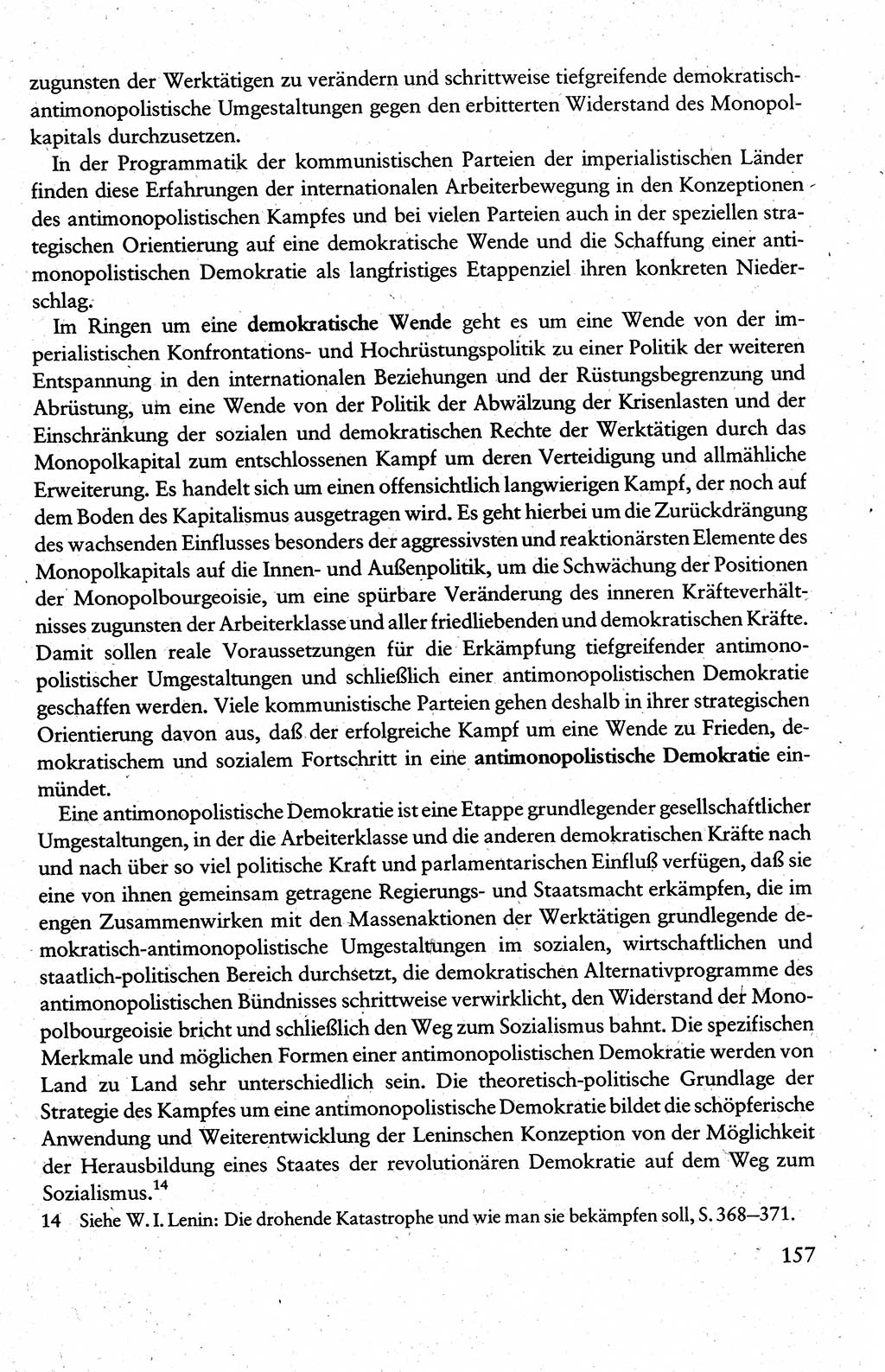 Wissenschaftlicher Kommunismus [Deutsche Demokratische Republik (DDR)], Lehrbuch für das marxistisch-leninistische Grundlagenstudium 1983, Seite 157 (Wiss. Komm. DDR Lb. 1983, S. 157)