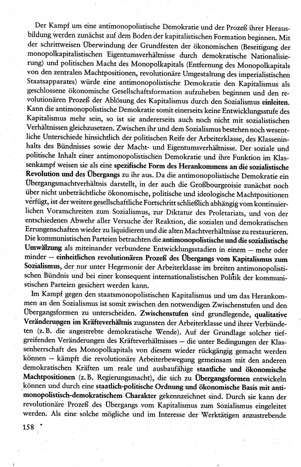 Wissenschaftlicher Kommunismus [Deutsche Demokratische Republik (DDR)], Lehrbuch für das marxistisch-leninistische Grundlagenstudium 1983, Seite 158 (Wiss. Komm. DDR Lb. 1983, S. 158)