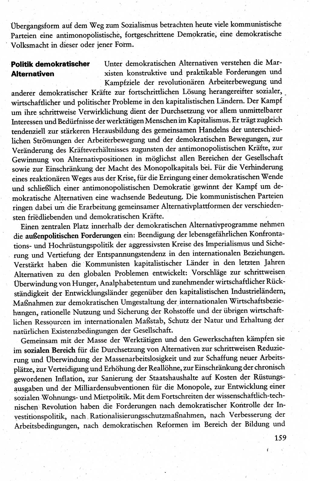 Wissenschaftlicher Kommunismus [Deutsche Demokratische Republik (DDR)], Lehrbuch für das marxistisch-leninistische Grundlagenstudium 1983, Seite 159 (Wiss. Komm. DDR Lb. 1983, S. 159)