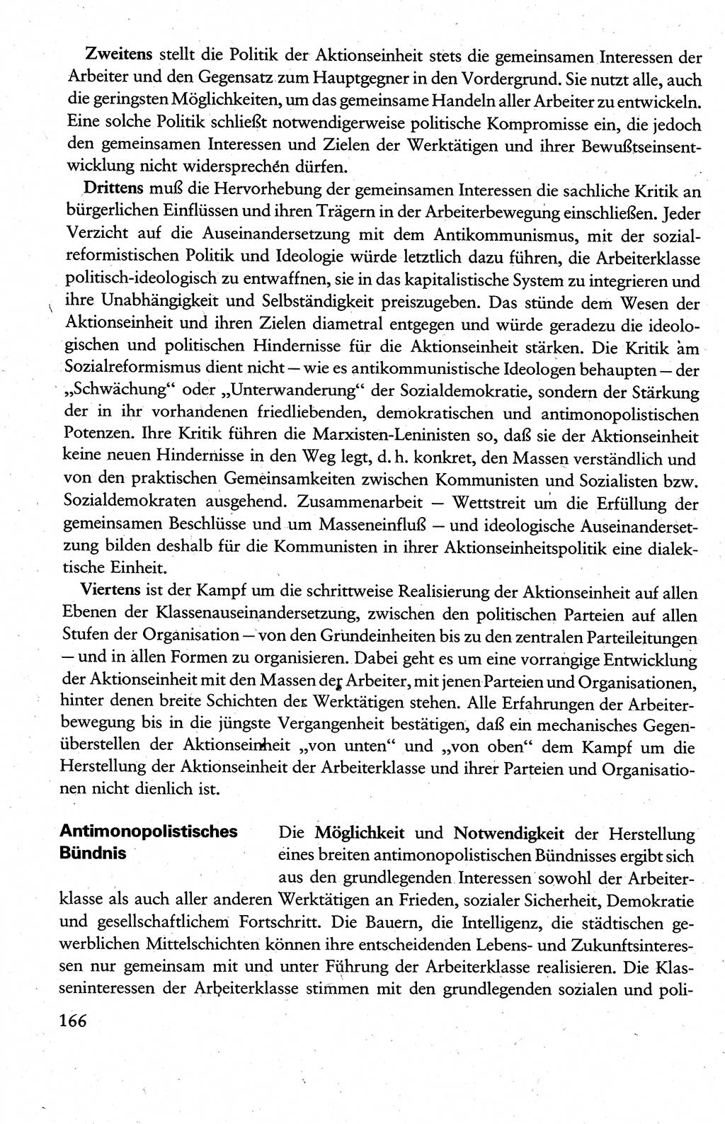 Wissenschaftlicher Kommunismus [Deutsche Demokratische Republik (DDR)], Lehrbuch für das marxistisch-leninistische Grundlagenstudium 1983, Seite 166 (Wiss. Komm. DDR Lb. 1983, S. 166)