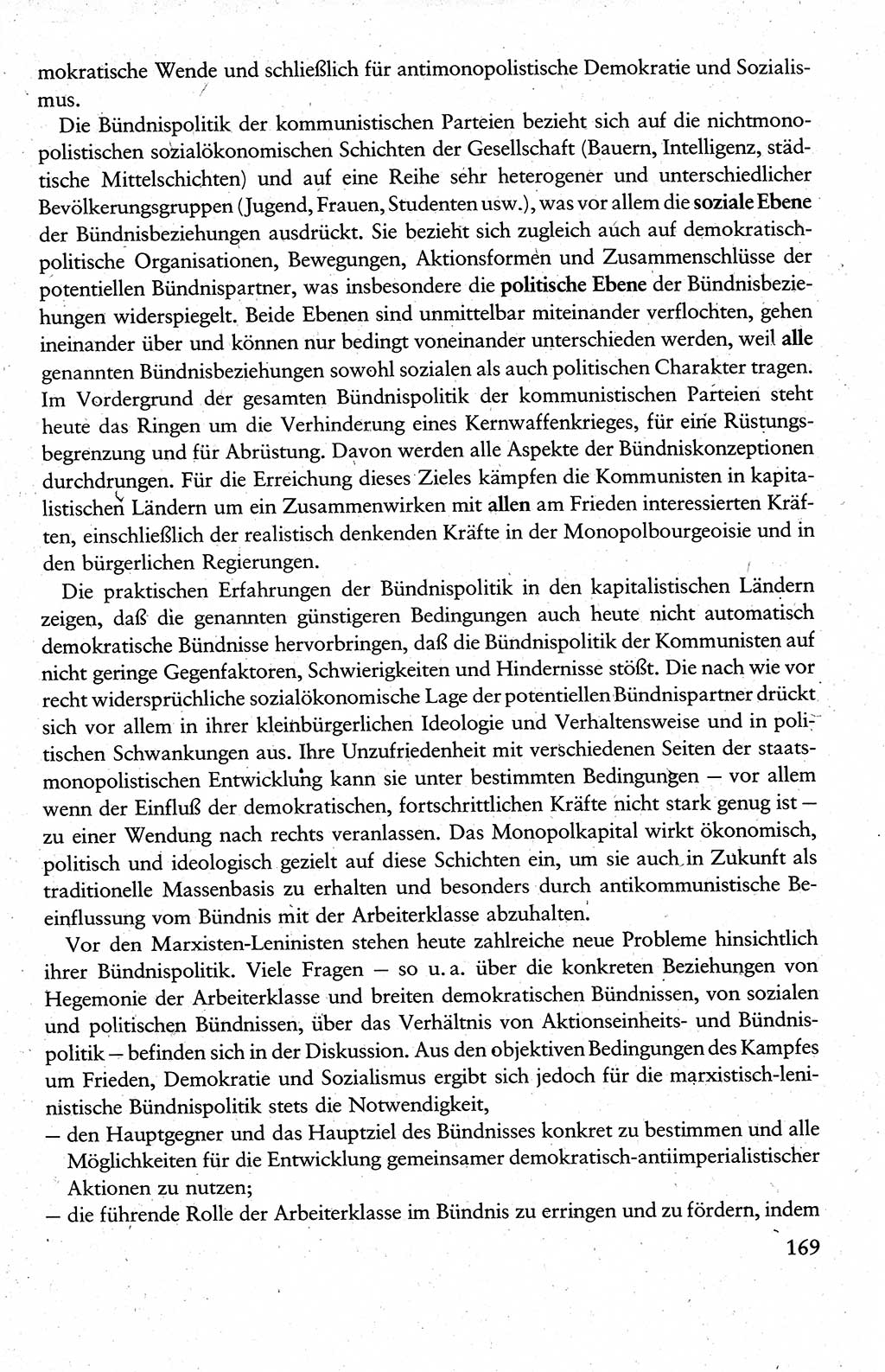 Wissenschaftlicher Kommunismus [Deutsche Demokratische Republik (DDR)], Lehrbuch für das marxistisch-leninistische Grundlagenstudium 1983, Seite 169 (Wiss. Komm. DDR Lb. 1983, S. 169)