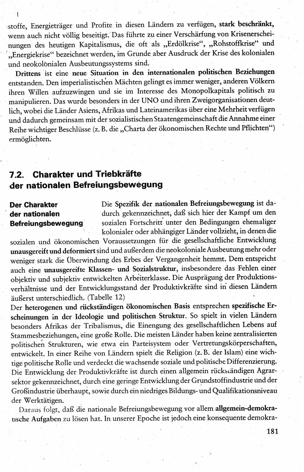 Wissenschaftlicher Kommunismus [Deutsche Demokratische Republik (DDR)], Lehrbuch für das marxistisch-leninistische Grundlagenstudium 1983, Seite 181 (Wiss. Komm. DDR Lb. 1983, S. 181)