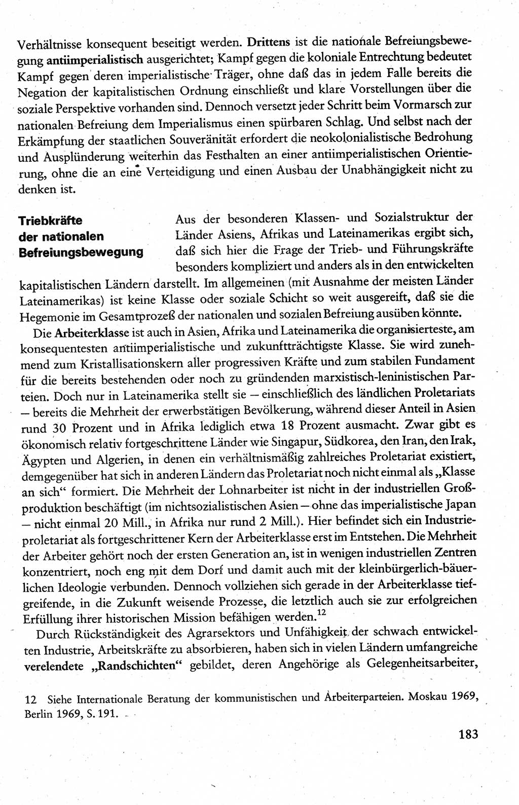 Wissenschaftlicher Kommunismus [Deutsche Demokratische Republik (DDR)], Lehrbuch für das marxistisch-leninistische Grundlagenstudium 1983, Seite 183 (Wiss. Komm. DDR Lb. 1983, S. 183)