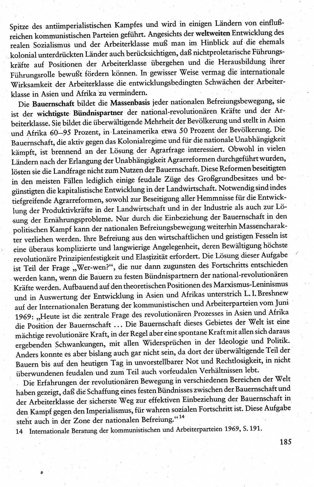 Wissenschaftlicher Kommunismus [Deutsche Demokratische Republik (DDR)], Lehrbuch für das marxistisch-leninistische Grundlagenstudium 1983, Seite 185 (Wiss. Komm. DDR Lb. 1983, S. 185)