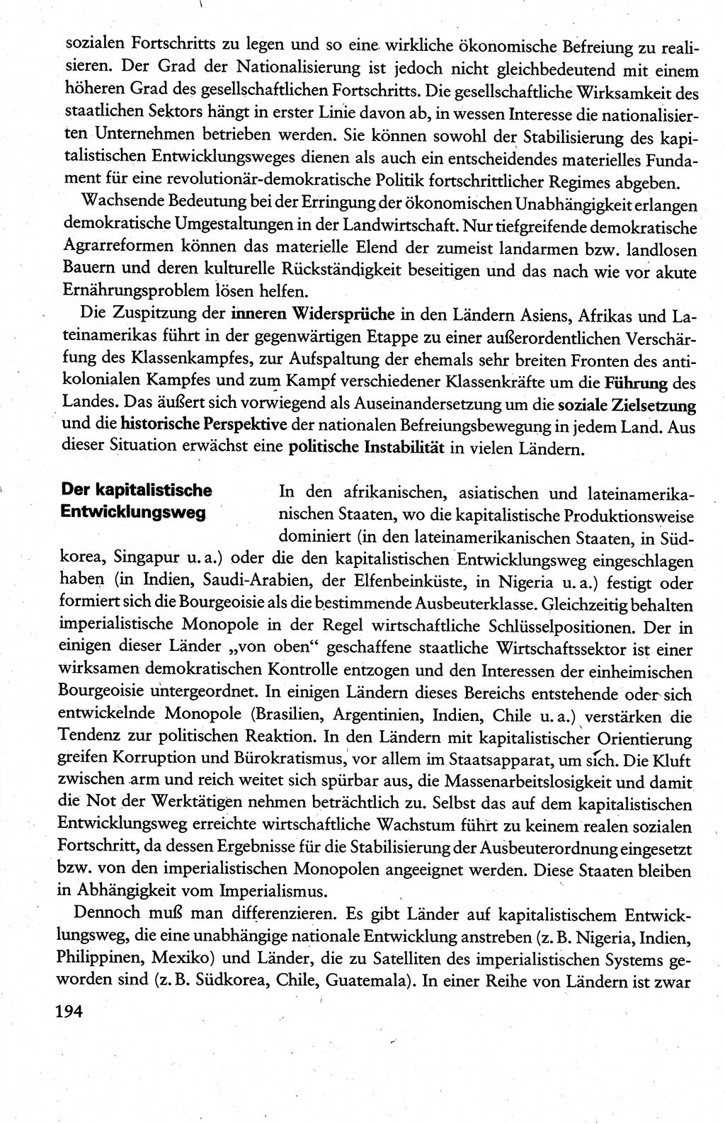 Wissenschaftlicher Kommunismus [Deutsche Demokratische Republik (DDR)], Lehrbuch für das marxistisch-leninistische Grundlagenstudium 1983, Seite 194 (Wiss. Komm. DDR Lb. 1983, S. 194)