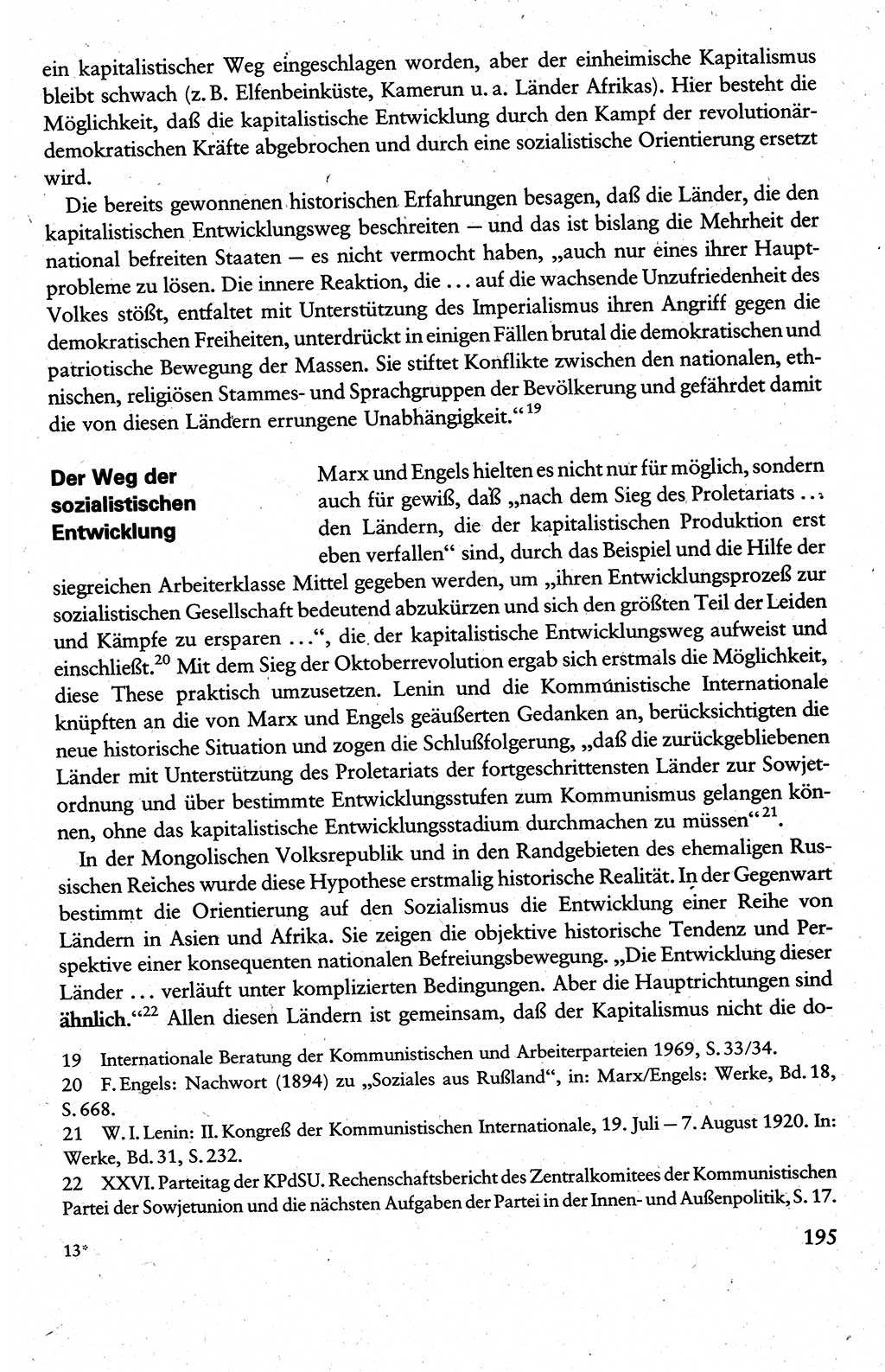 Wissenschaftlicher Kommunismus [Deutsche Demokratische Republik (DDR)], Lehrbuch für das marxistisch-leninistische Grundlagenstudium 1983, Seite 195 (Wiss. Komm. DDR Lb. 1983, S. 195)