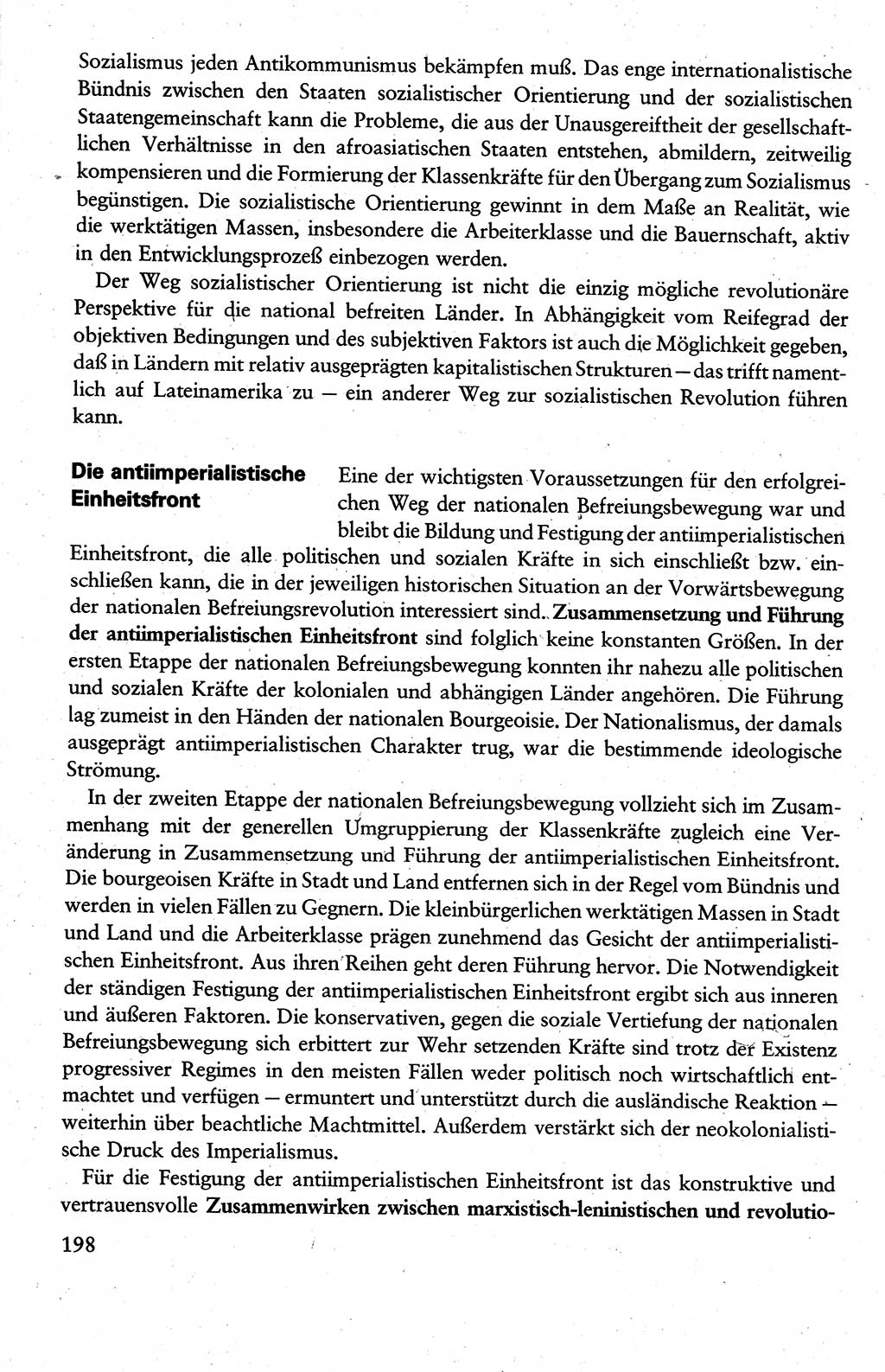 Wissenschaftlicher Kommunismus [Deutsche Demokratische Republik (DDR)], Lehrbuch für das marxistisch-leninistische Grundlagenstudium 1983, Seite 198 (Wiss. Komm. DDR Lb. 1983, S. 198)