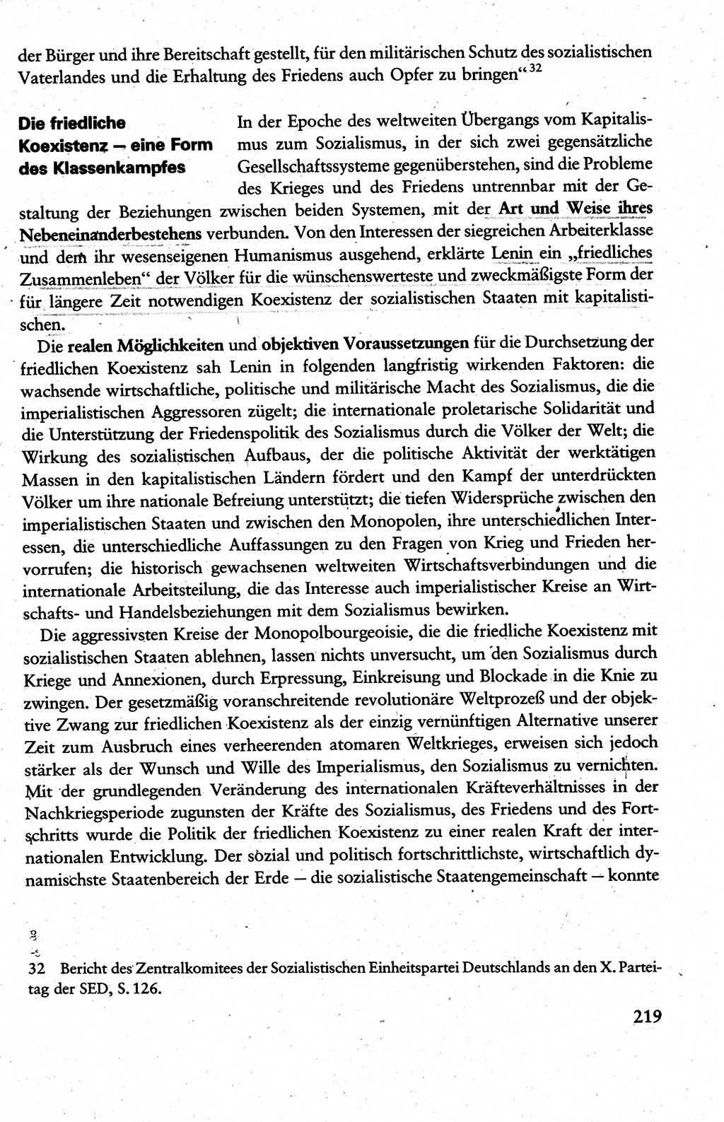 Wissenschaftlicher Kommunismus [Deutsche Demokratische Republik (DDR)], Lehrbuch für das marxistisch-leninistische Grundlagenstudium 1983, Seite 219 (Wiss. Komm. DDR Lb. 1983, S. 219)