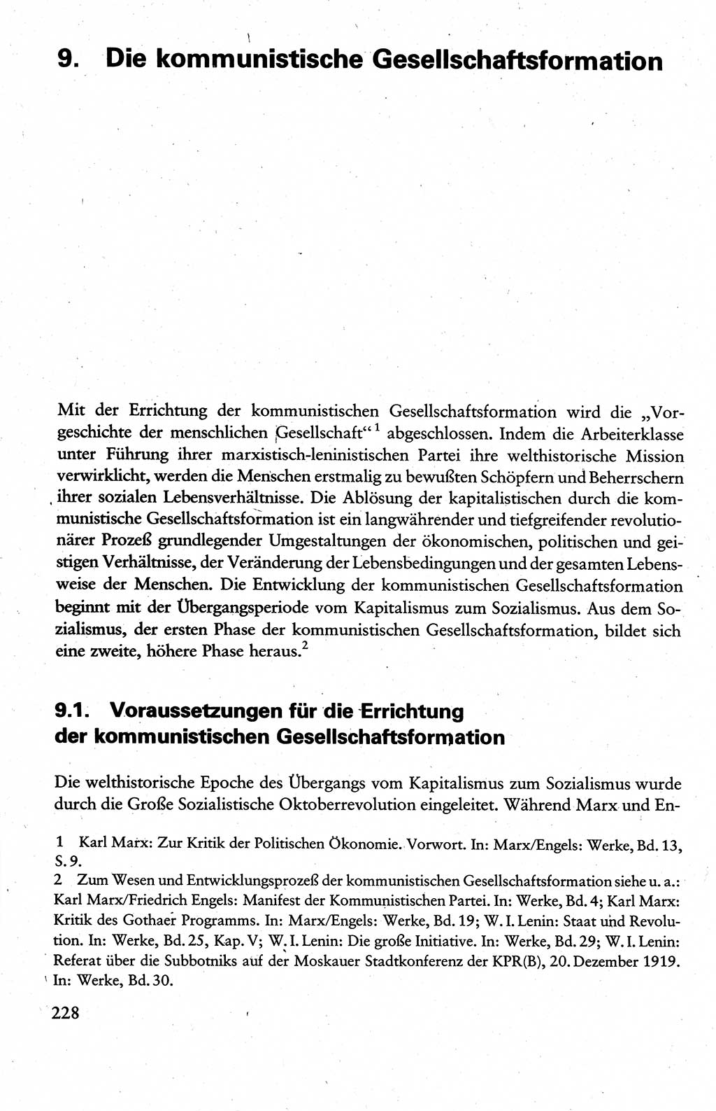 Wissenschaftlicher Kommunismus [Deutsche Demokratische Republik (DDR)], Lehrbuch für das marxistisch-leninistische Grundlagenstudium 1983, Seite 228 (Wiss. Komm. DDR Lb. 1983, S. 228)