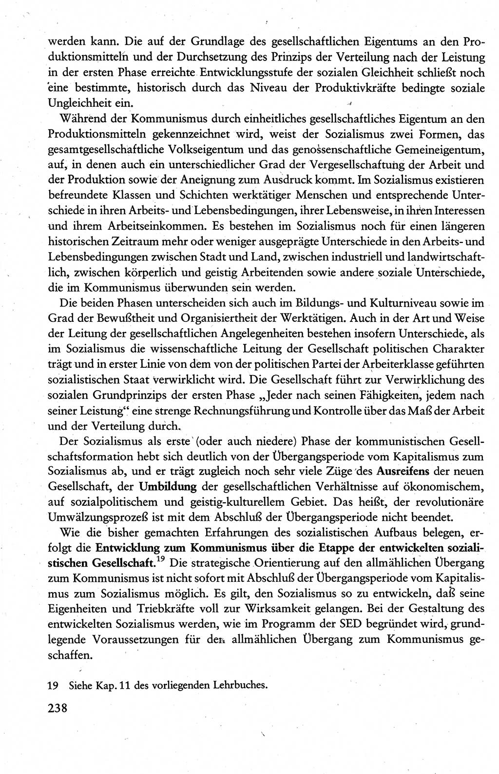 Wissenschaftlicher Kommunismus [Deutsche Demokratische Republik (DDR)], Lehrbuch für das marxistisch-leninistische Grundlagenstudium 1983, Seite 238 (Wiss. Komm. DDR Lb. 1983, S. 238)