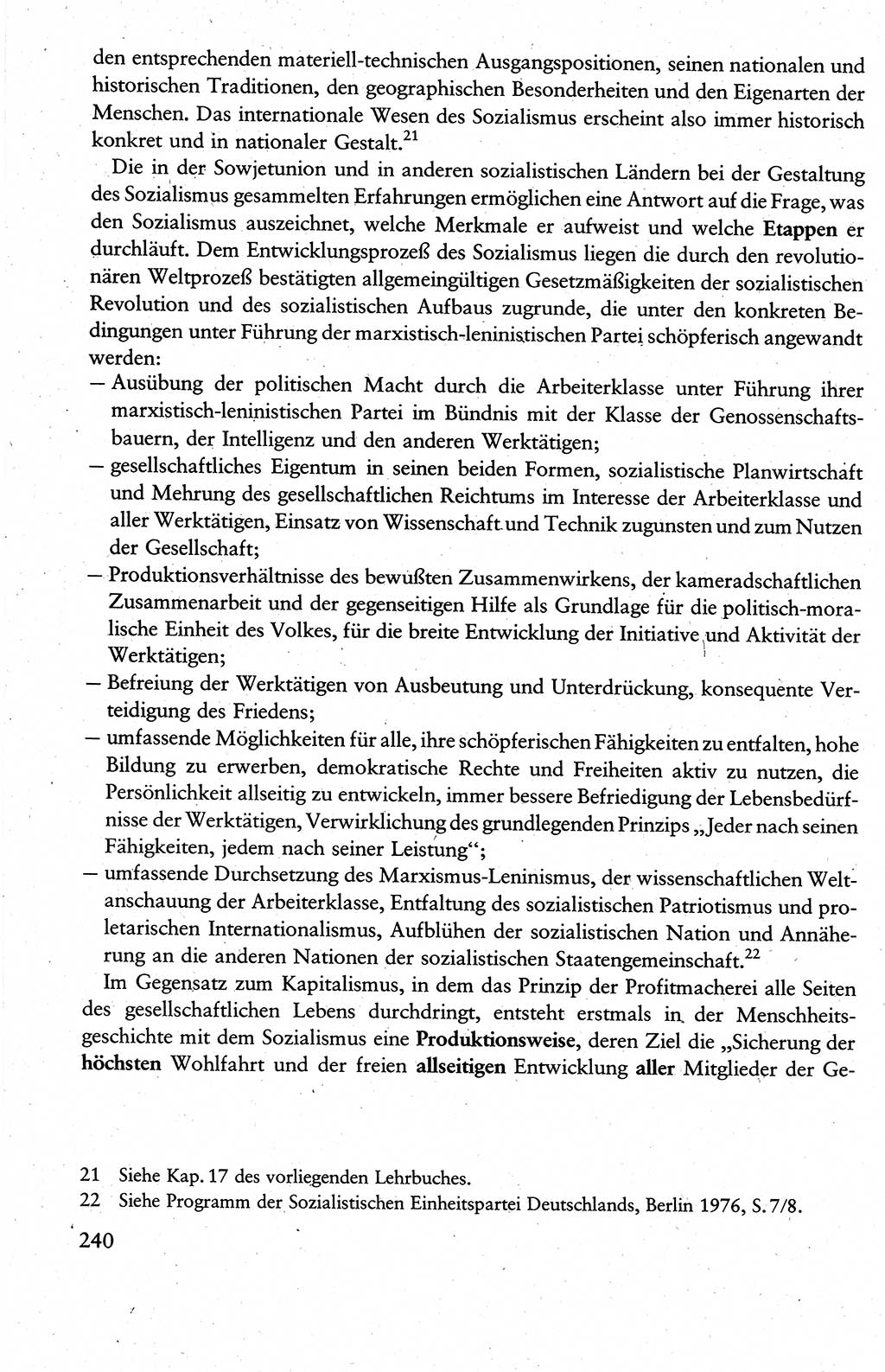 Wissenschaftlicher Kommunismus [Deutsche Demokratische Republik (DDR)], Lehrbuch für das marxistisch-leninistische Grundlagenstudium 1983, Seite 240 (Wiss. Komm. DDR Lb. 1983, S. 240)