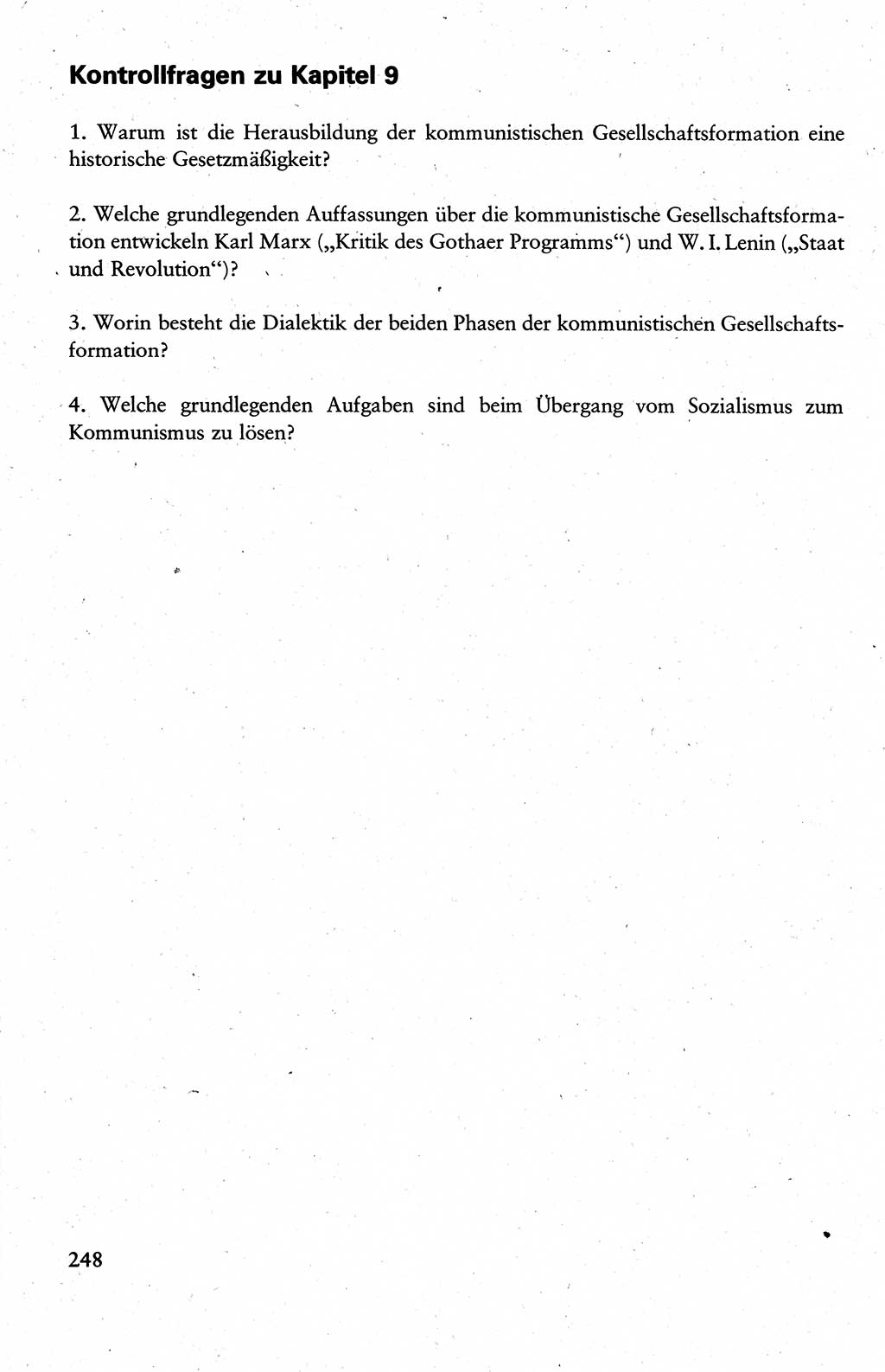 Wissenschaftlicher Kommunismus [Deutsche Demokratische Republik (DDR)], Lehrbuch für das marxistisch-leninistische Grundlagenstudium 1983, Seite 248 (Wiss. Komm. DDR Lb. 1983, S. 248)