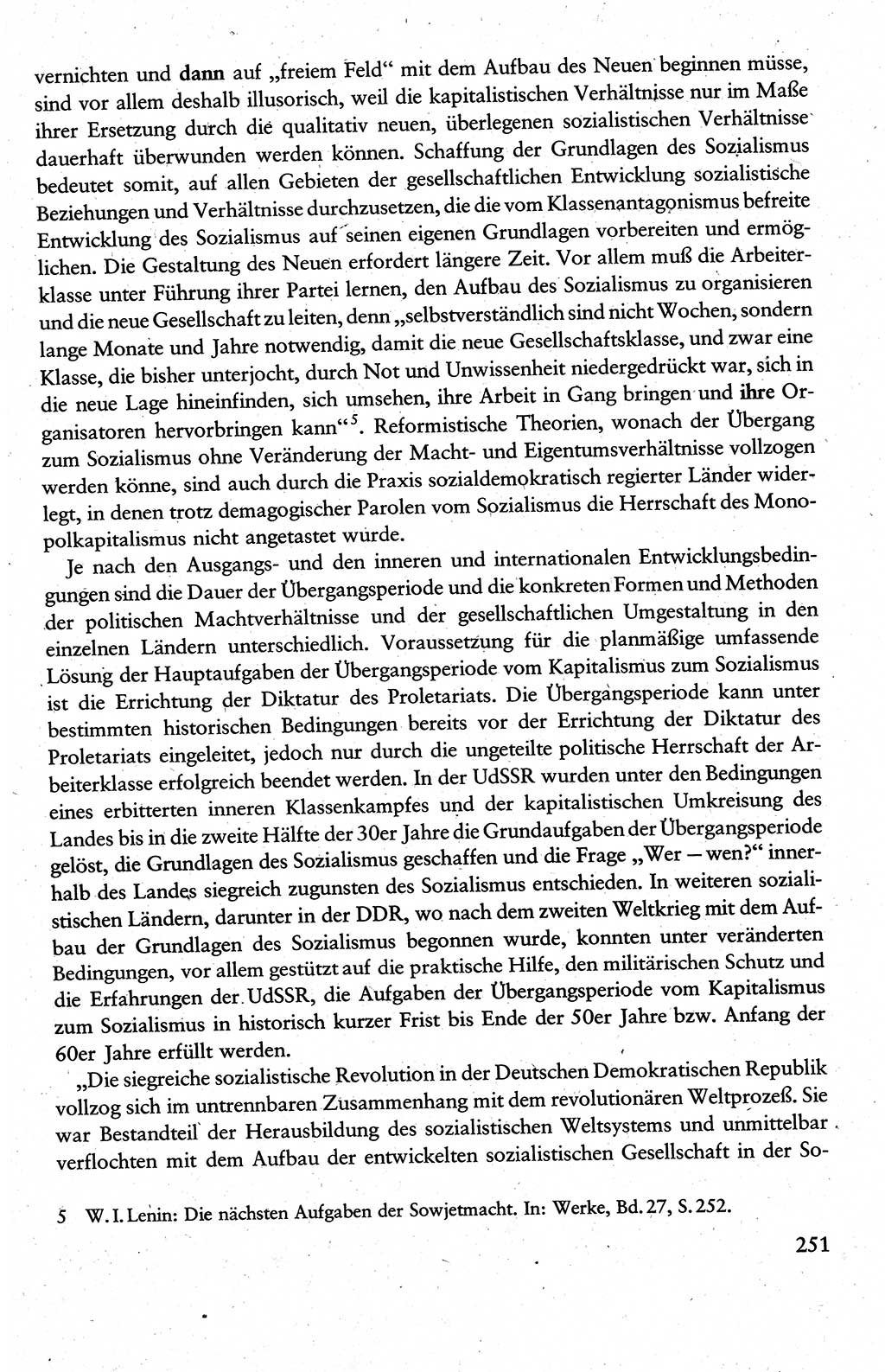 Wissenschaftlicher Kommunismus [Deutsche Demokratische Republik (DDR)], Lehrbuch für das marxistisch-leninistische Grundlagenstudium 1983, Seite 251 (Wiss. Komm. DDR Lb. 1983, S. 251)