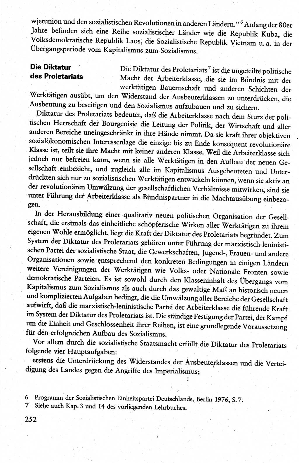 Wissenschaftlicher Kommunismus [Deutsche Demokratische Republik (DDR)], Lehrbuch für das marxistisch-leninistische Grundlagenstudium 1983, Seite 252 (Wiss. Komm. DDR Lb. 1983, S. 252)