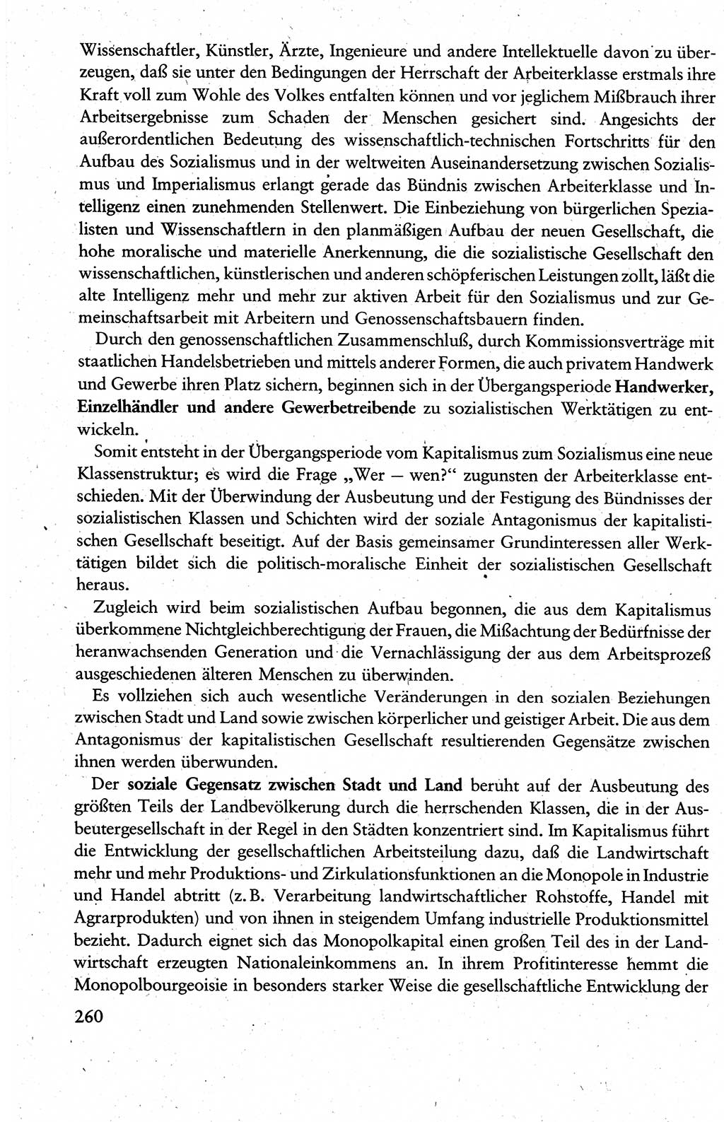 Wissenschaftlicher Kommunismus [Deutsche Demokratische Republik (DDR)], Lehrbuch für das marxistisch-leninistische Grundlagenstudium 1983, Seite 260 (Wiss. Komm. DDR Lb. 1983, S. 260)