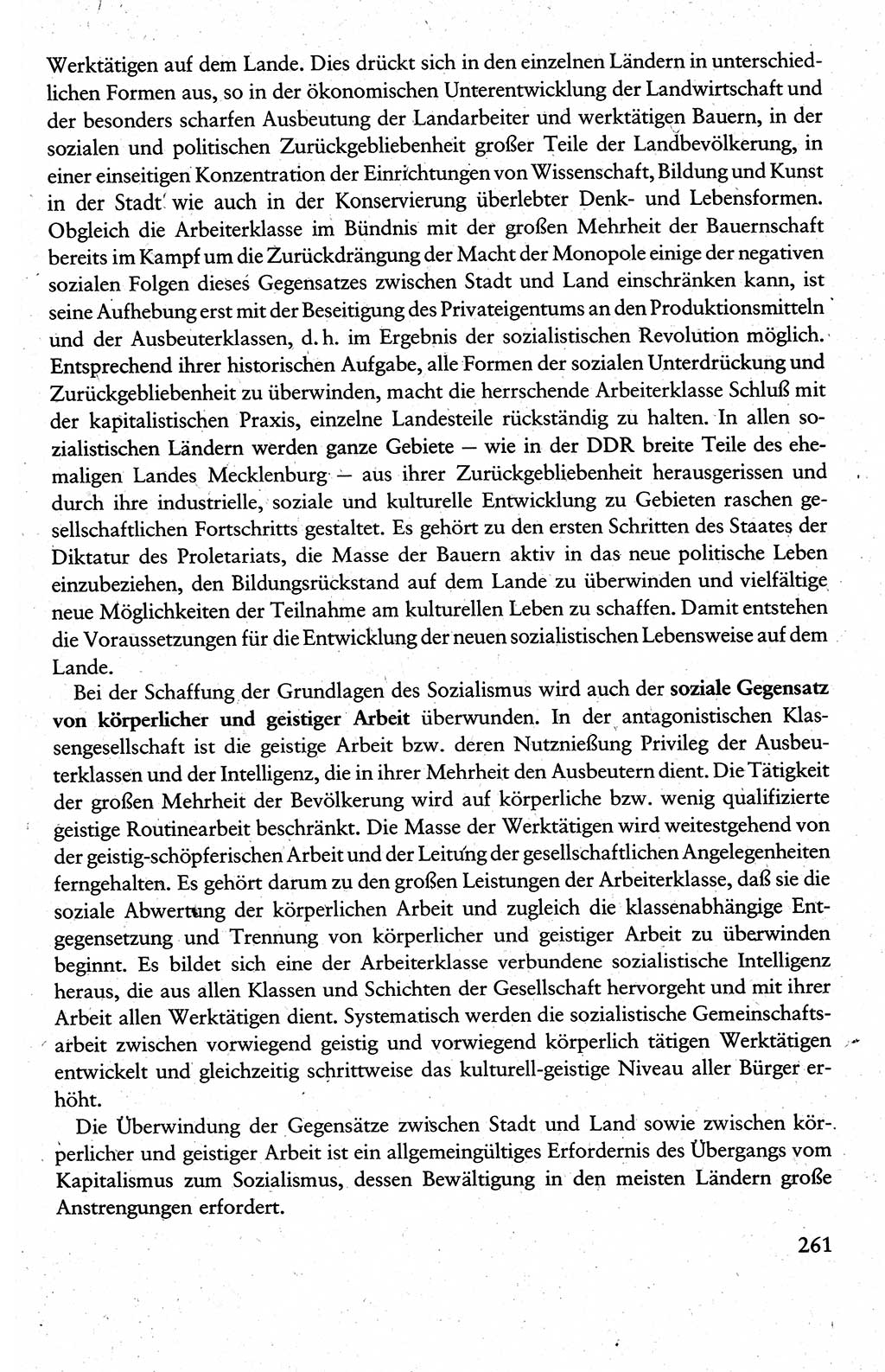 Wissenschaftlicher Kommunismus [Deutsche Demokratische Republik (DDR)], Lehrbuch für das marxistisch-leninistische Grundlagenstudium 1983, Seite 261 (Wiss. Komm. DDR Lb. 1983, S. 261)