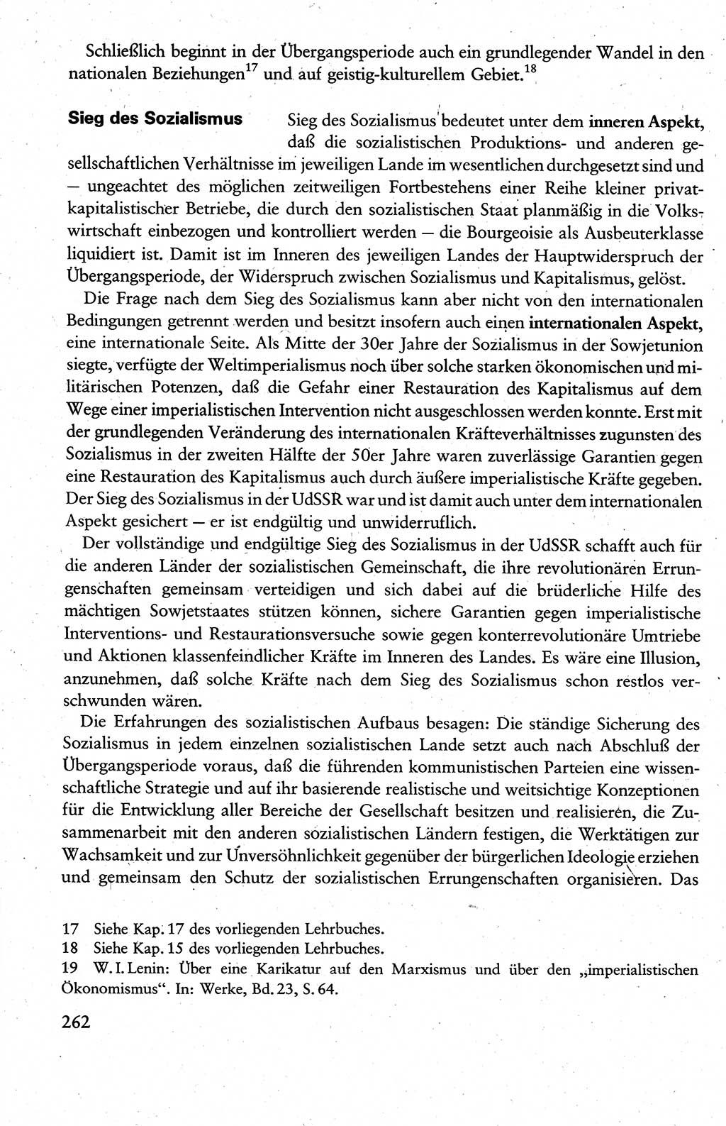 Wissenschaftlicher Kommunismus [Deutsche Demokratische Republik (DDR)], Lehrbuch für das marxistisch-leninistische Grundlagenstudium 1983, Seite 262 (Wiss. Komm. DDR Lb. 1983, S. 262)