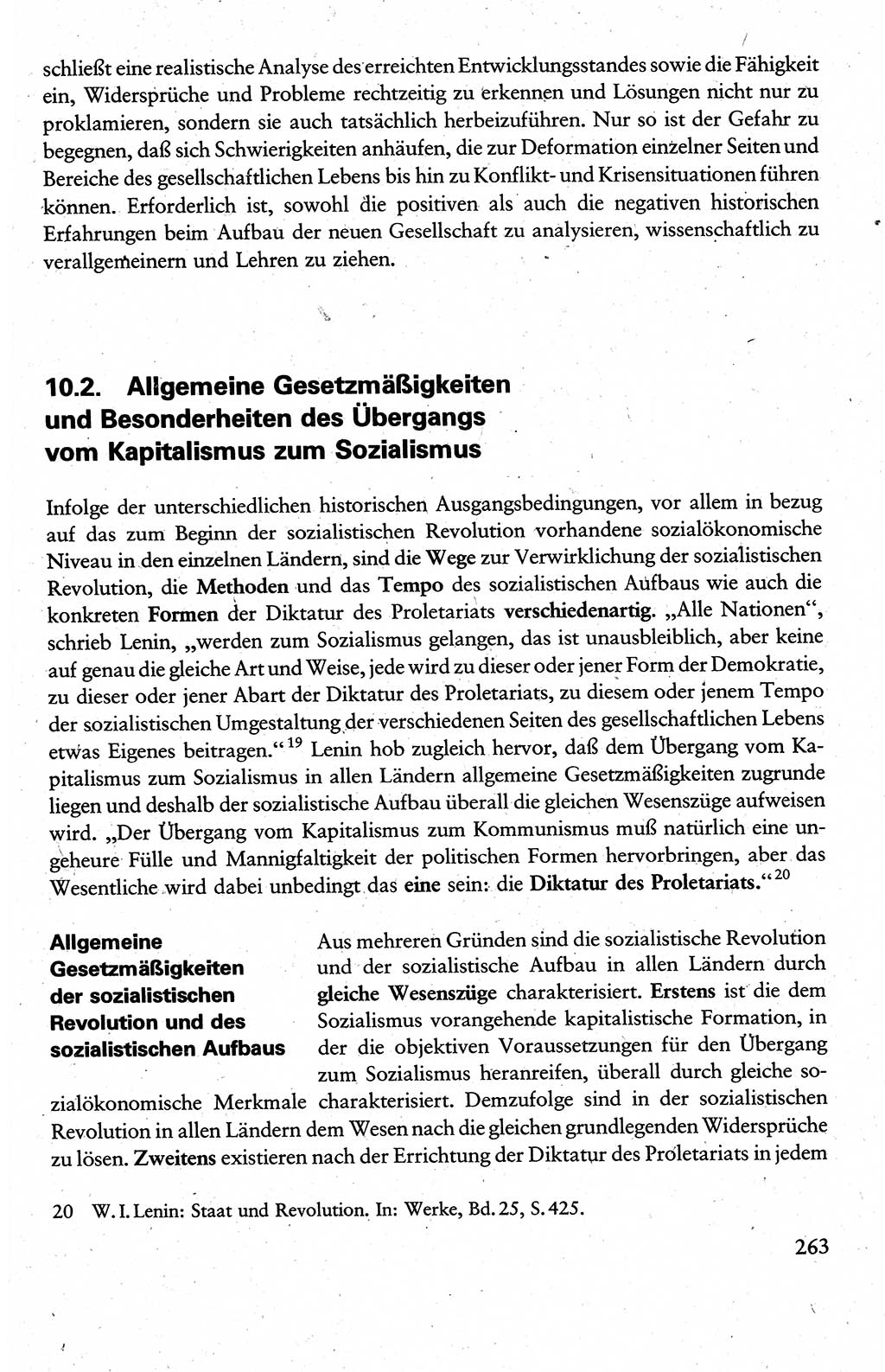 Wissenschaftlicher Kommunismus [Deutsche Demokratische Republik (DDR)], Lehrbuch fÃ¼r das marxistisch-leninistische Grundlagenstudium 1983, Seite 263 (Wiss. Komm. DDR Lb. 1983, S. 263)