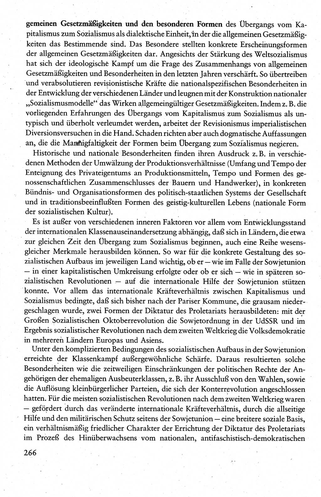 Wissenschaftlicher Kommunismus [Deutsche Demokratische Republik (DDR)], Lehrbuch für das marxistisch-leninistische Grundlagenstudium 1983, Seite 266 (Wiss. Komm. DDR Lb. 1983, S. 266)