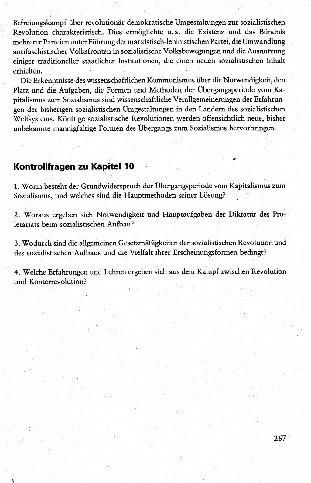 Wissenschaftlicher Kommunismus [Deutsche Demokratische Republik (DDR)], Lehrbuch für das marxistisch-leninistische Grundlagenstudium 1983, Seite 267 (Wiss. Komm. DDR Lb. 1983, S. 267)