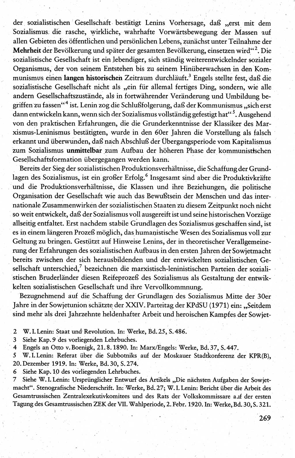 Wissenschaftlicher Kommunismus [Deutsche Demokratische Republik (DDR)], Lehrbuch für das marxistisch-leninistische Grundlagenstudium 1983, Seite 269 (Wiss. Komm. DDR Lb. 1983, S. 269)